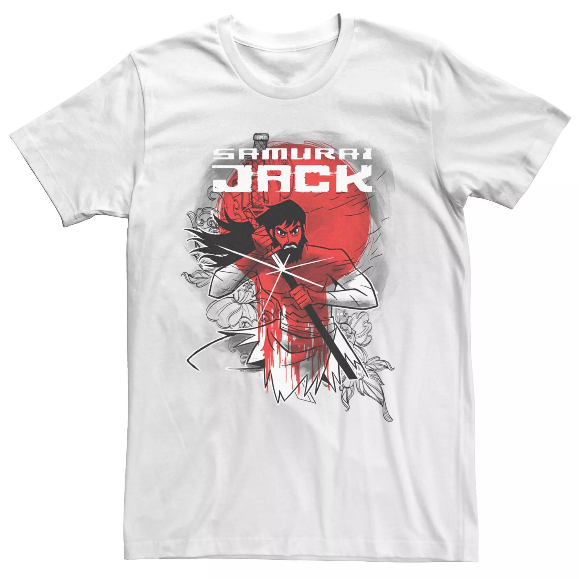 Men's Cartoon Network Samurai Jack Red Sun Drip Tee,  Product Image
