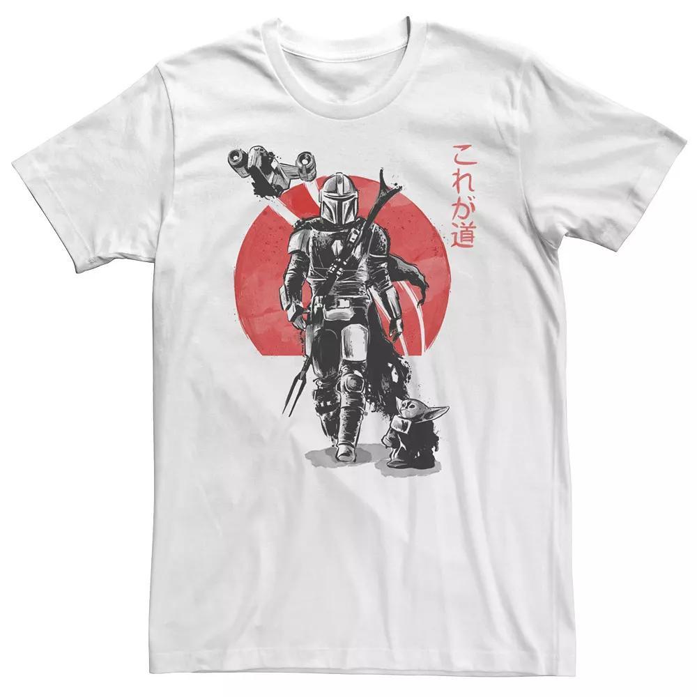 Big & Tall Star Wars The Mandalorian The Child Red Sun Ink Portrait Tee, Men's,  Product Image