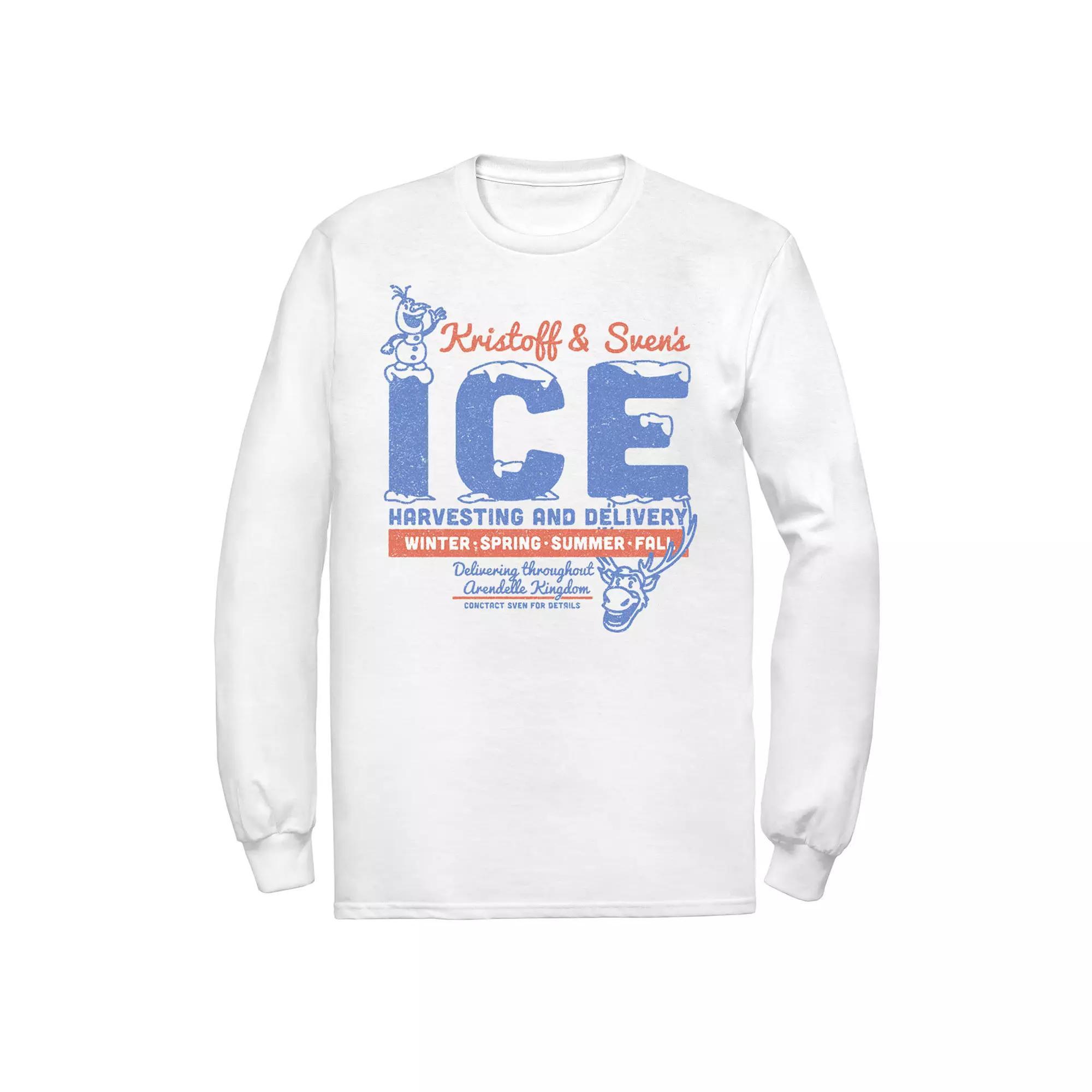 Disney's Frozen Men's Kristoff & Sven's Ice Harvesting And Delivery Tee,  Product Image