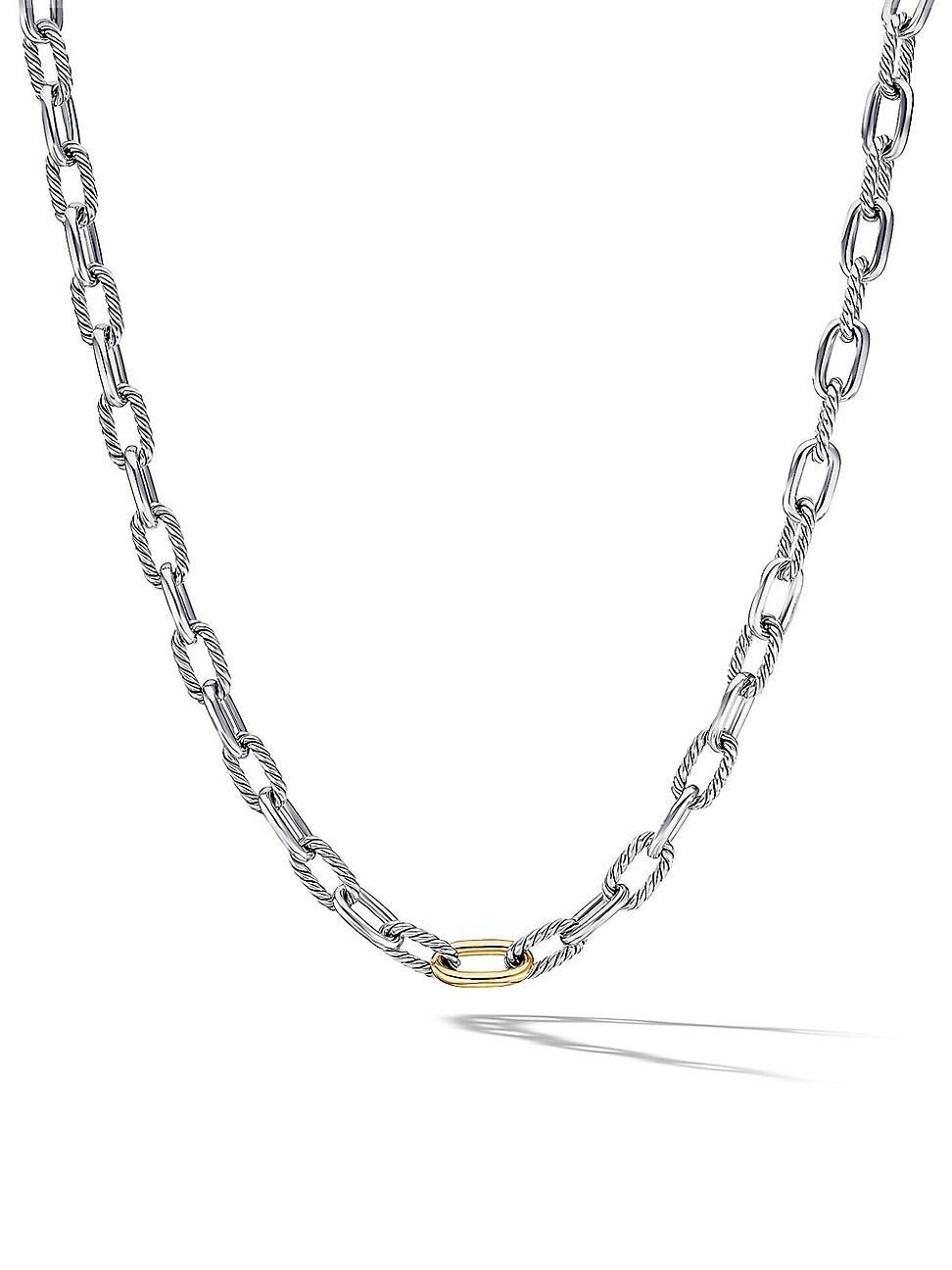 Womens DY Madison Chain Necklace with 18K Yellow Gold Product Image