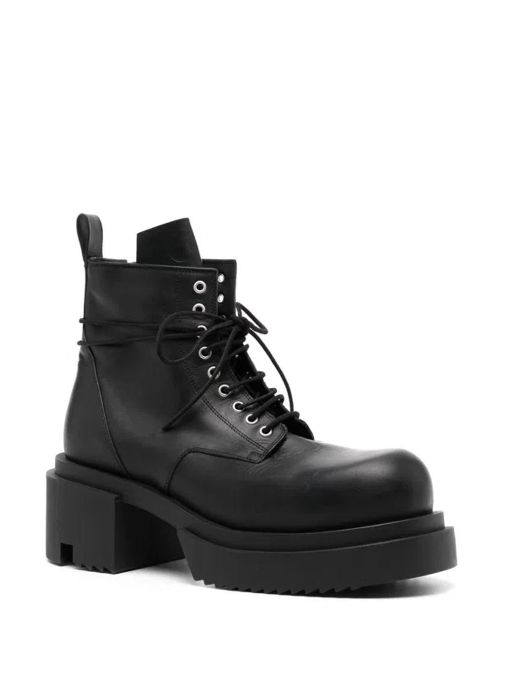 RICK OWENS Low Army Bogun Boots In 09 Black Product Image