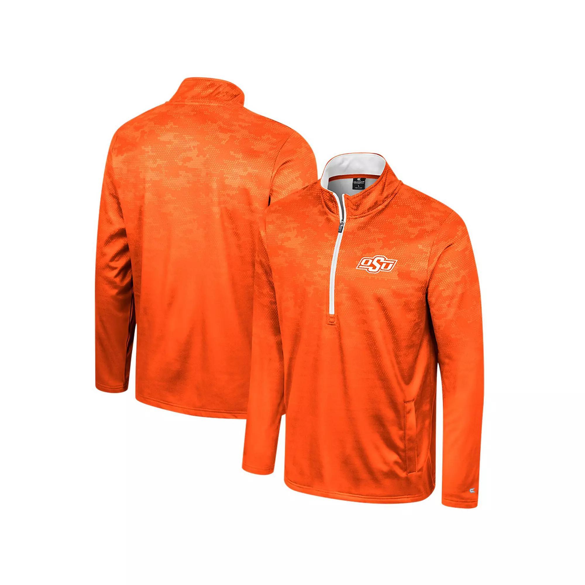 Men's Colosseum Purple Clemson Tigers The Machine Half-Zip Jacket,  Product Image