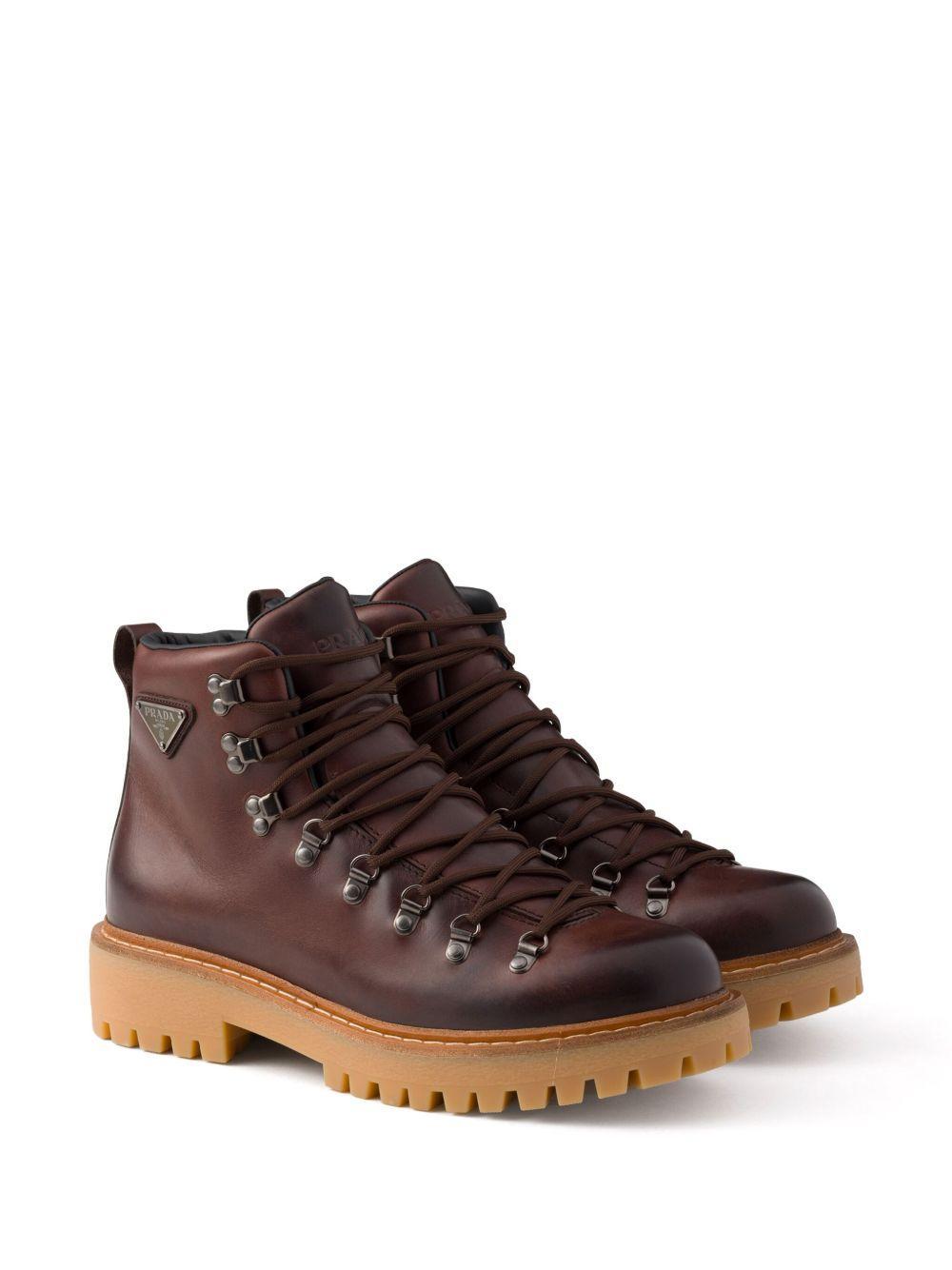 laced leather boots Product Image