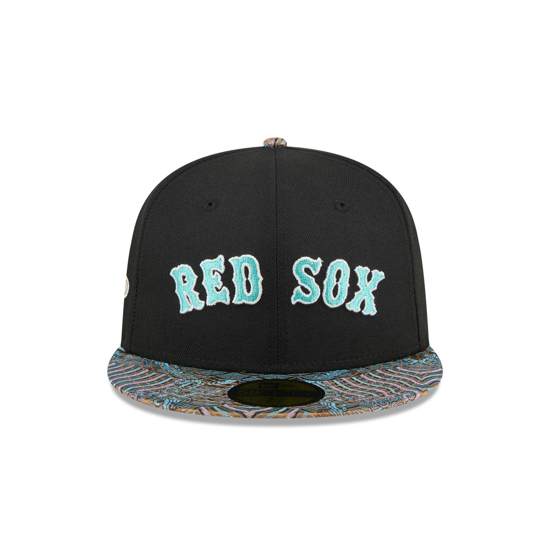 Just Caps Jacquard Visor Boston Red Sox 59FIFTY Fitted Hat Male Product Image