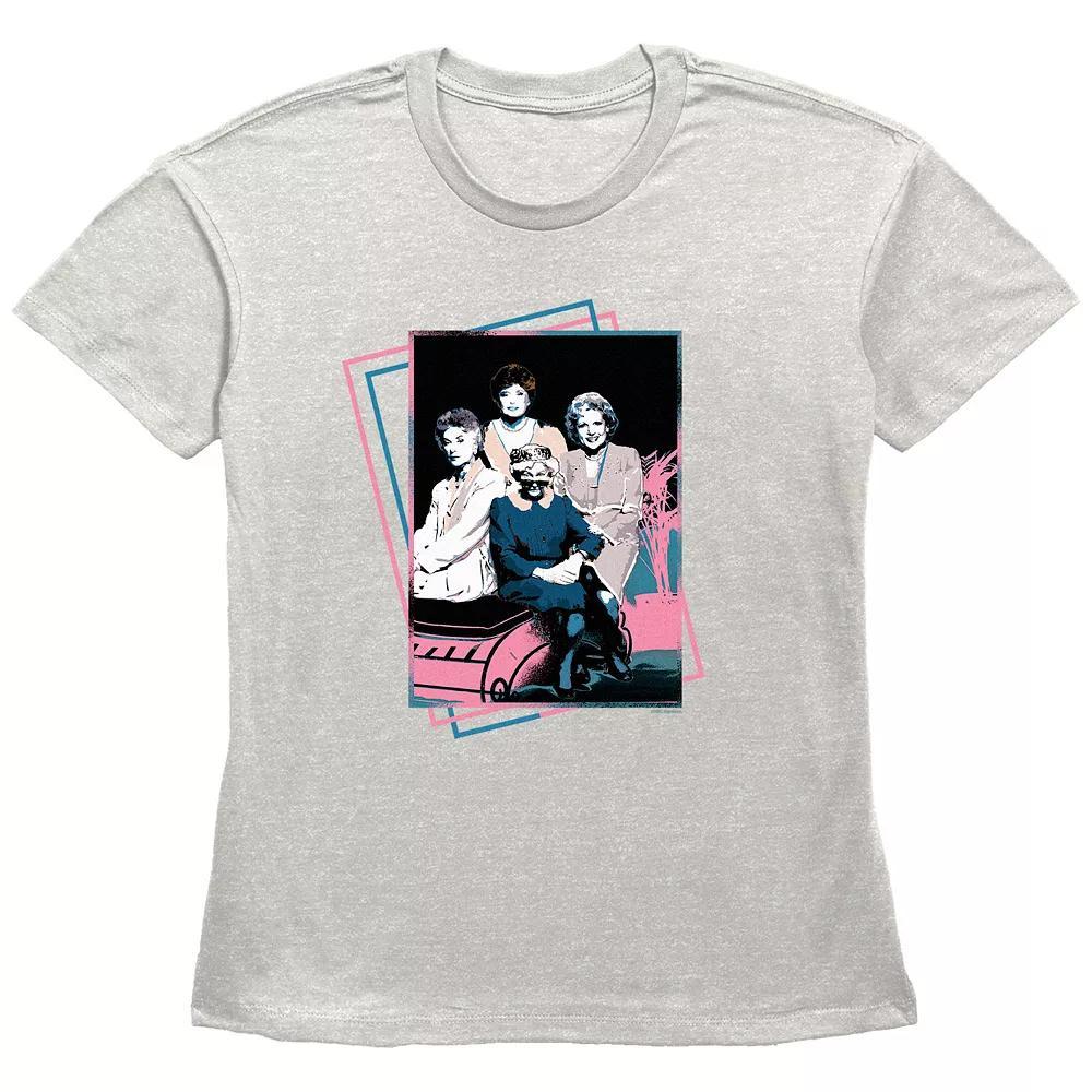 Women's The Golden Girls Pop Art Portrait Graphic Tee, Size: XL, Oatmeal Product Image