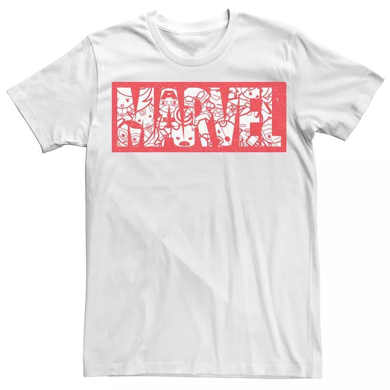 Men's Marvel Kawaii Art Collection Graphic Tee,  Product Image