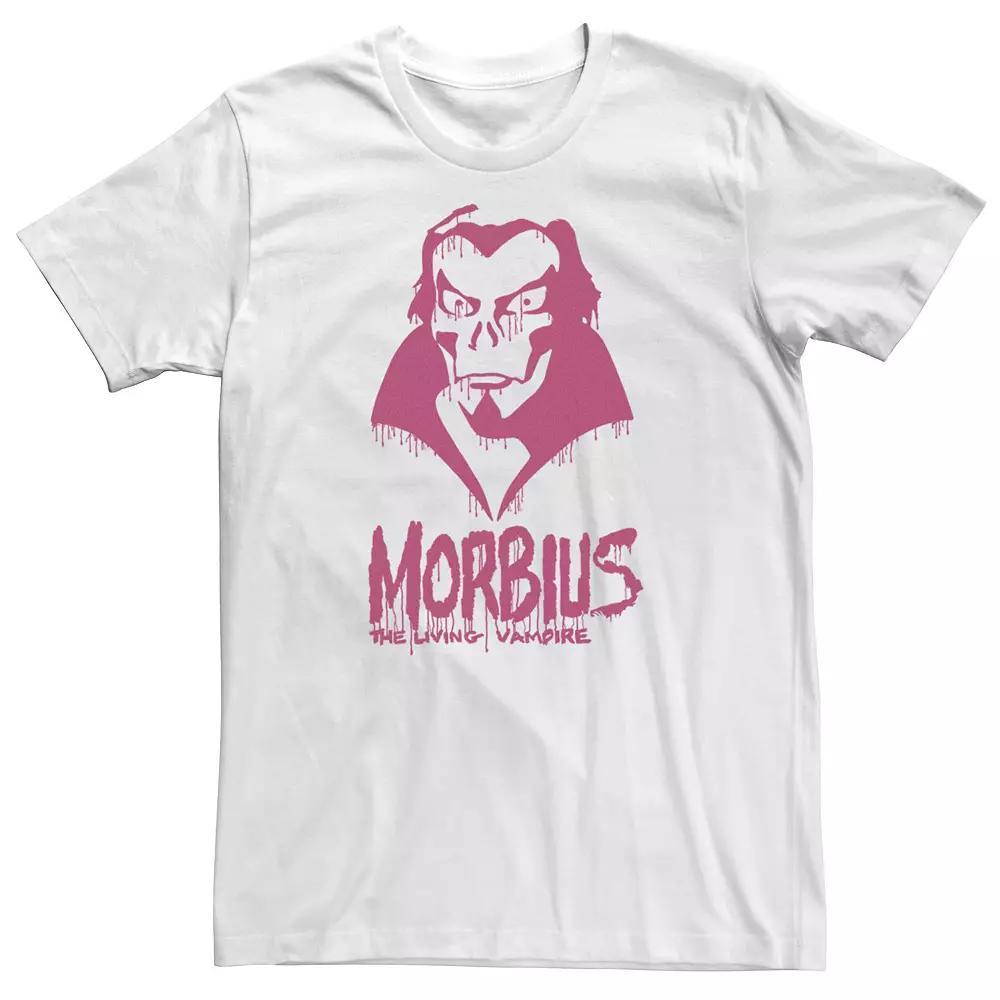 Big & Tall Marvel Morbius The Living Vampire Paint Drip Tee, Men's, Size: 4XL, White Product Image