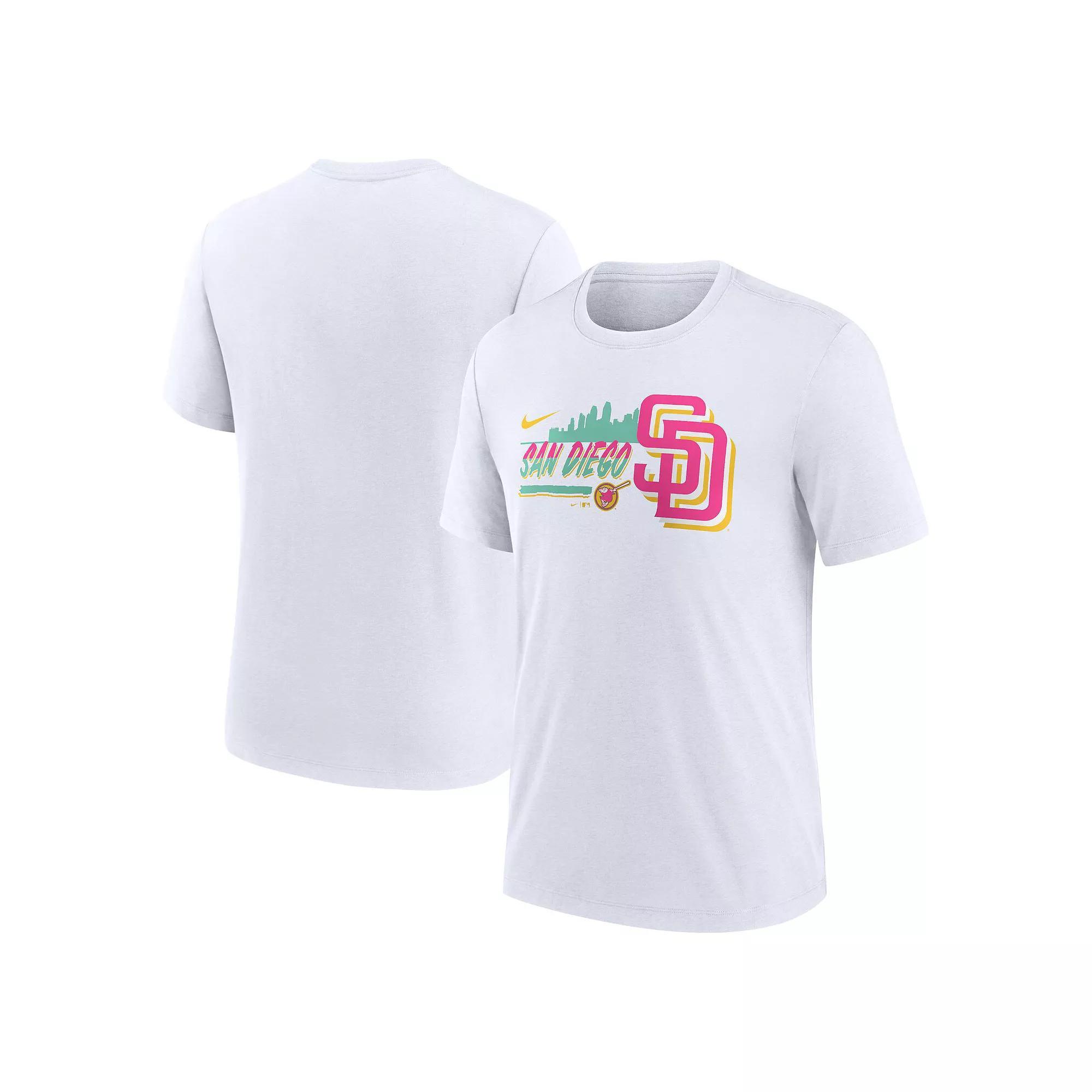 Men's Nike  San Diego Padres City Connect Tri-Blend T-Shirt, Size: 2XL, Team Product Image