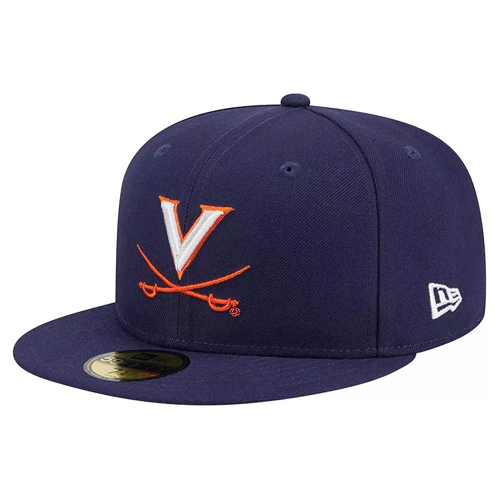 Men's New Era Navy Virginia Cavaliers 59FIFTY Fitted Hat,  Product Image