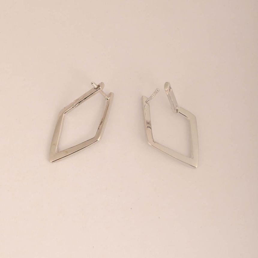 Rhombus Alloy Hoop Earring Product Image