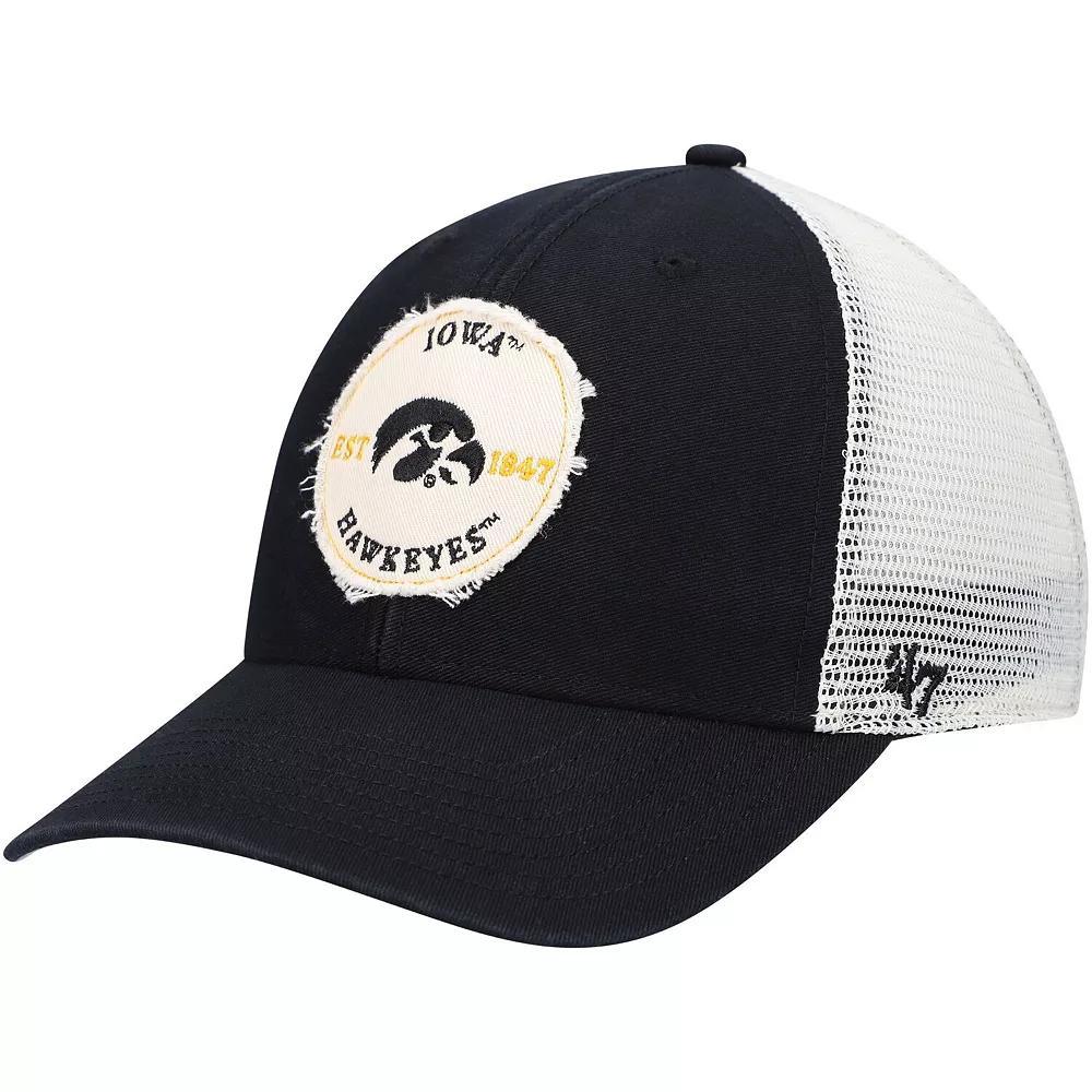 Men's '47 Black Iowa Hawkeyes Howell MVP Trucker Snapback Hat Product Image