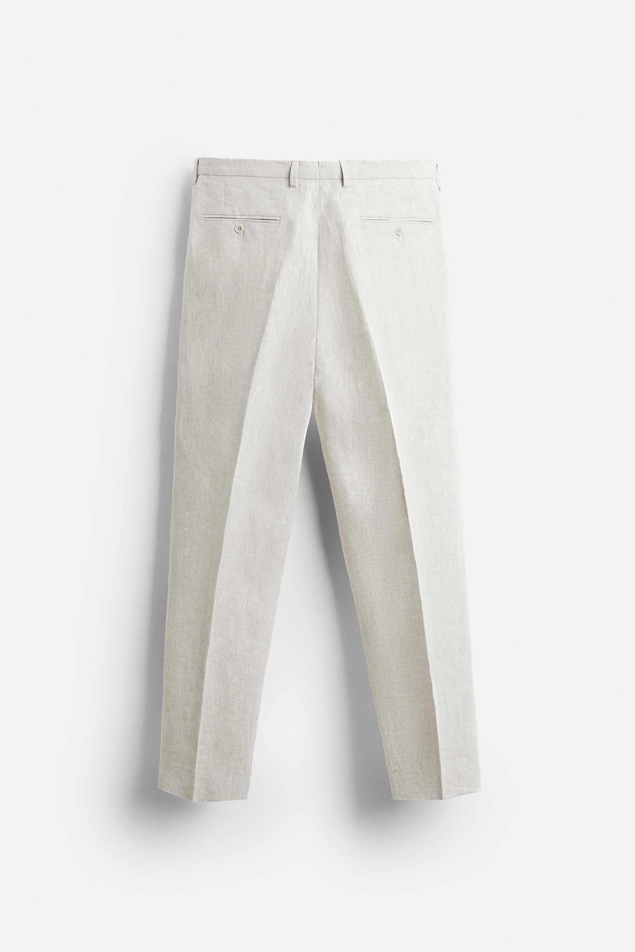 SUIT PANTS IN 100% LINEN Product Image