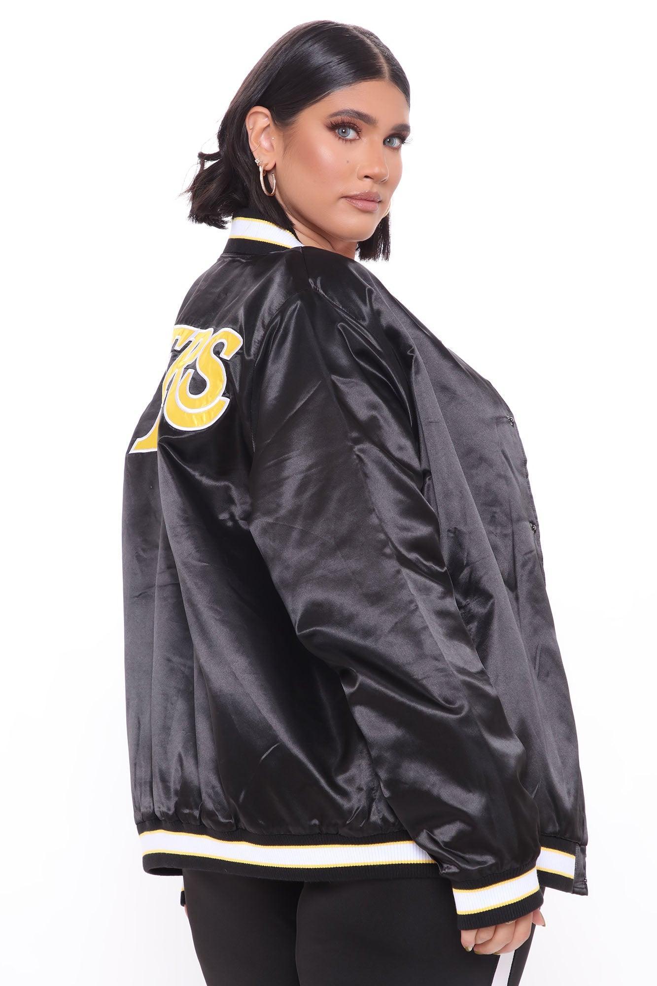 NBA Slam Dunk Lakers Bomber Jacket - Black Female Product Image