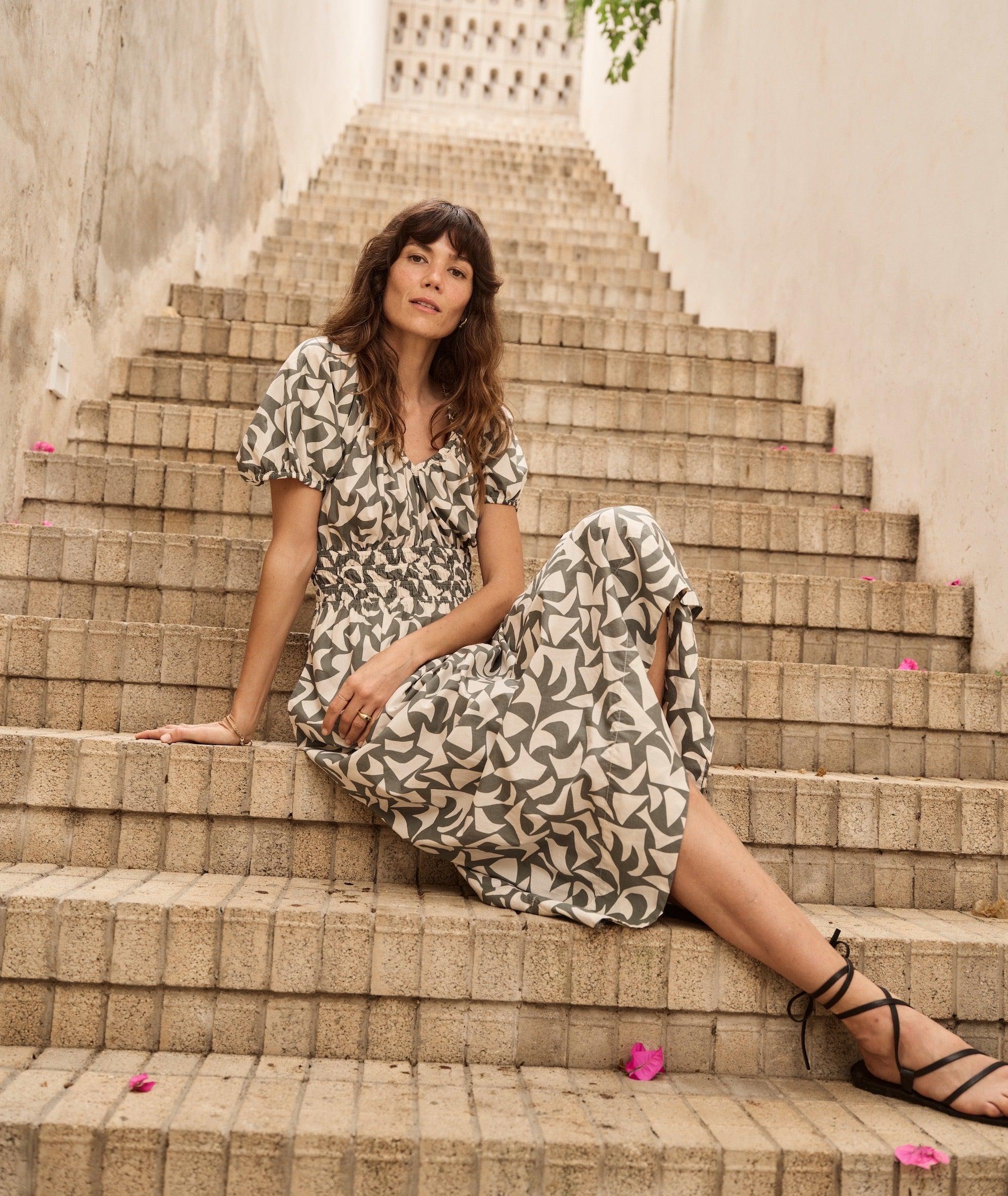 Emery Poplin Midi Dress Product Image