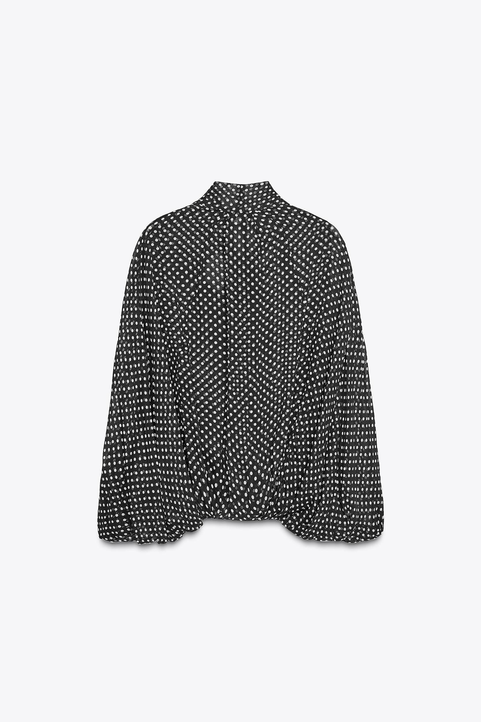 CAPE TIE BLOUSE ZW COLLECTION Product Image