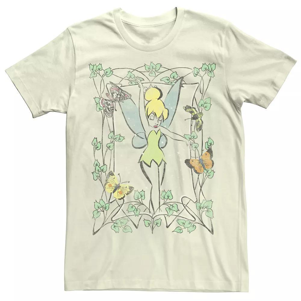Disney's Tinkerbell Watercolor Line Art Men's Tee,  Product Image