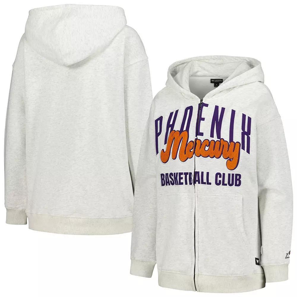Women's The Wild Collective Heather Gray Phoenix Mercury Washed Full-Zip Hoodie,  Product Image
