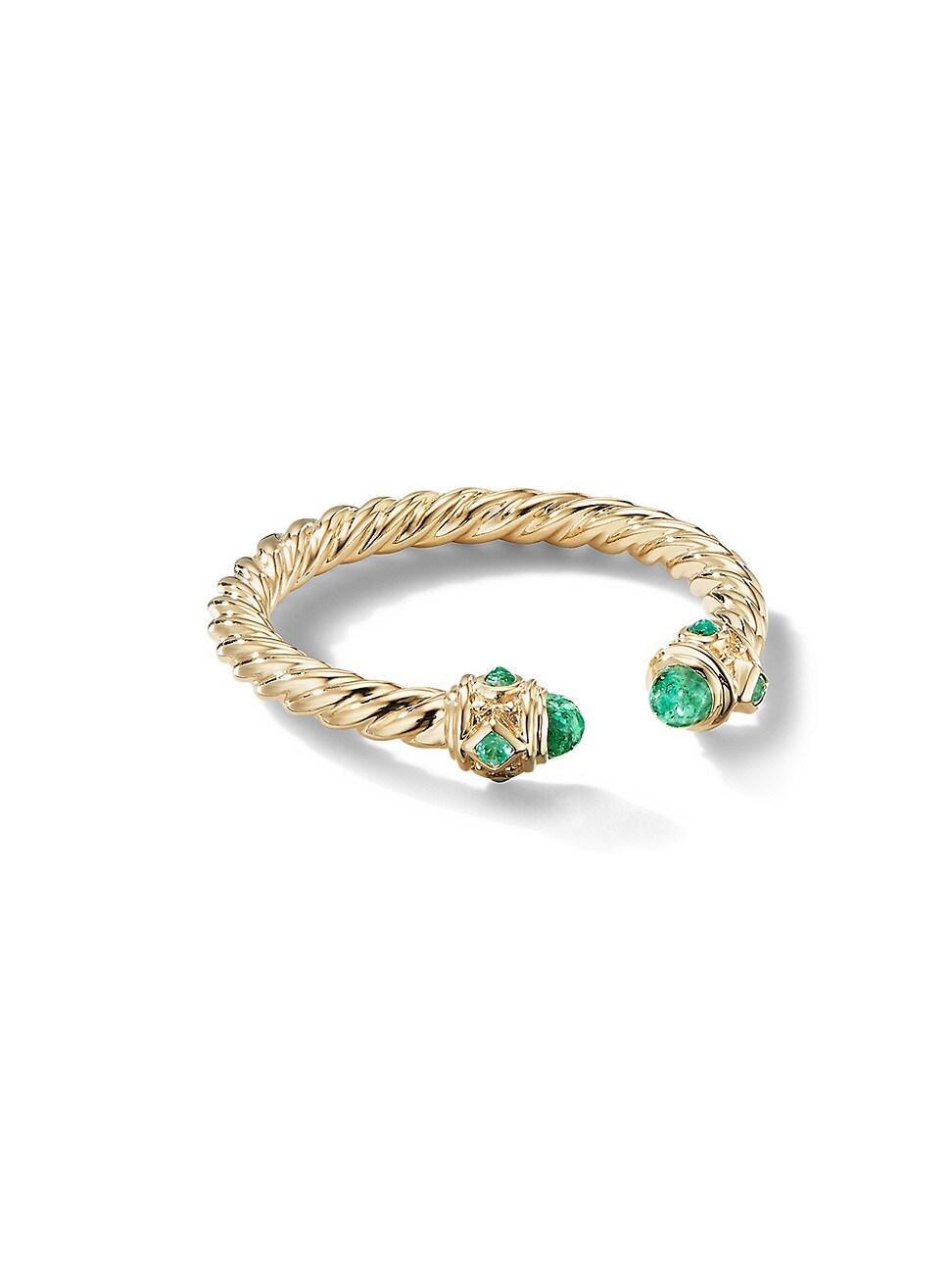 Womens Renaissance Open Ring In 18K Gold With Gemstones Product Image