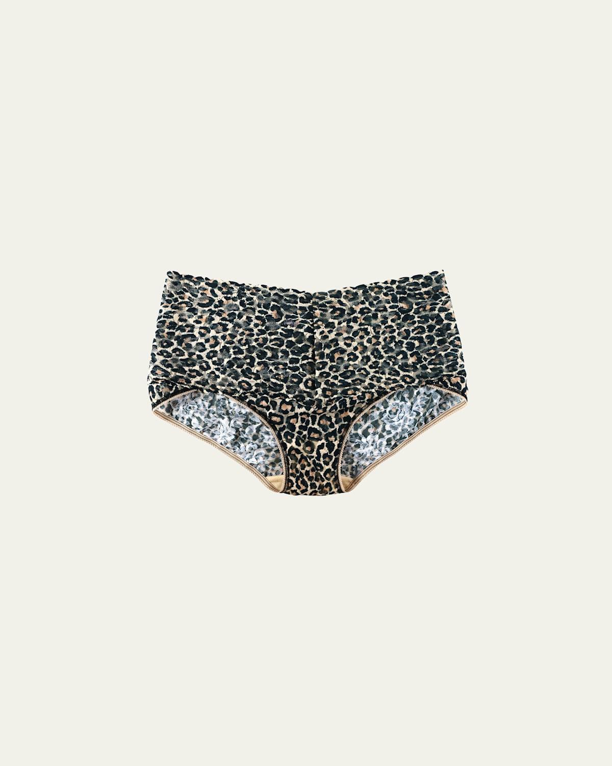 Retro -Print Lace Briefs Product Image