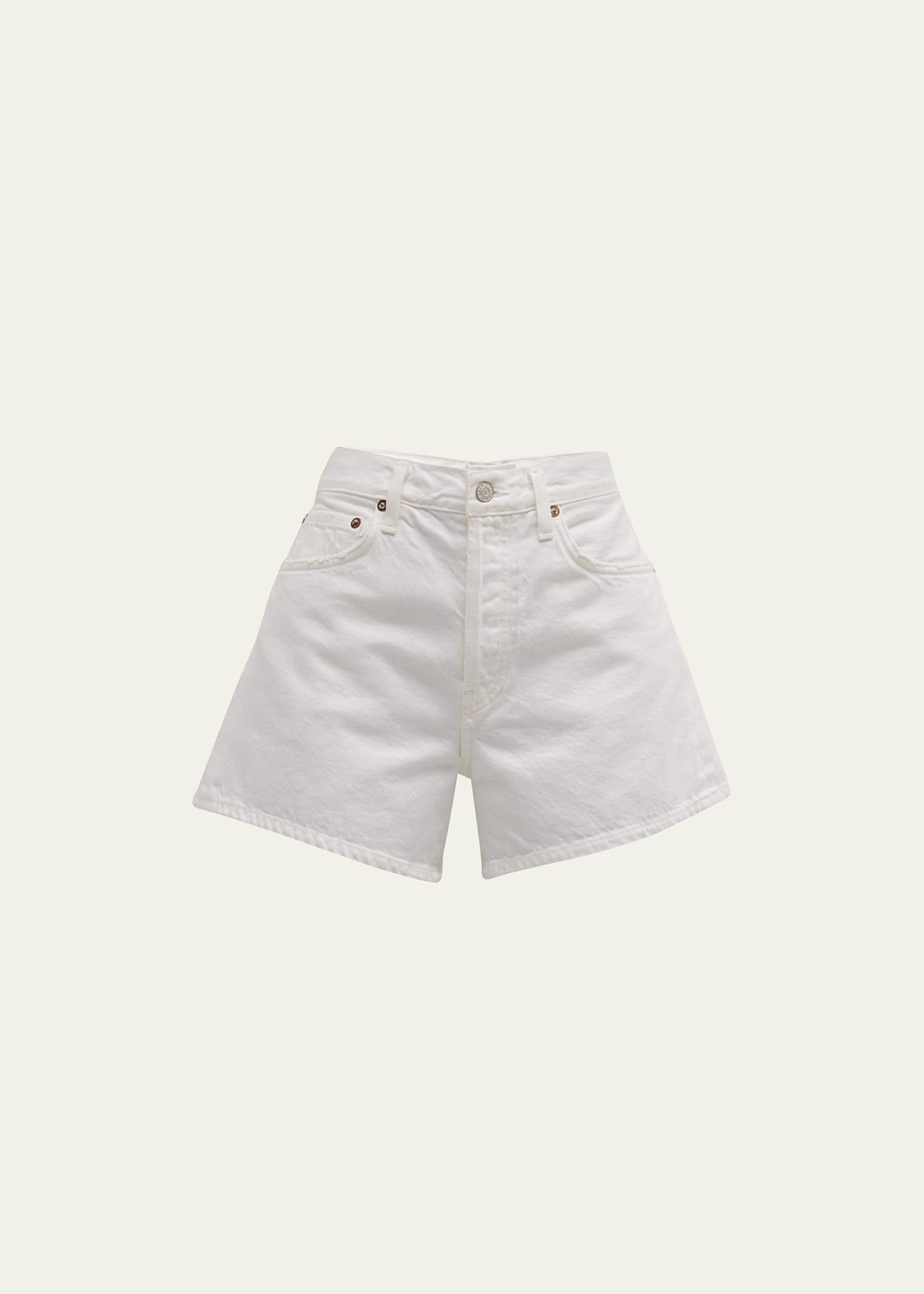 Womens Parker Long Denim Shorts Product Image