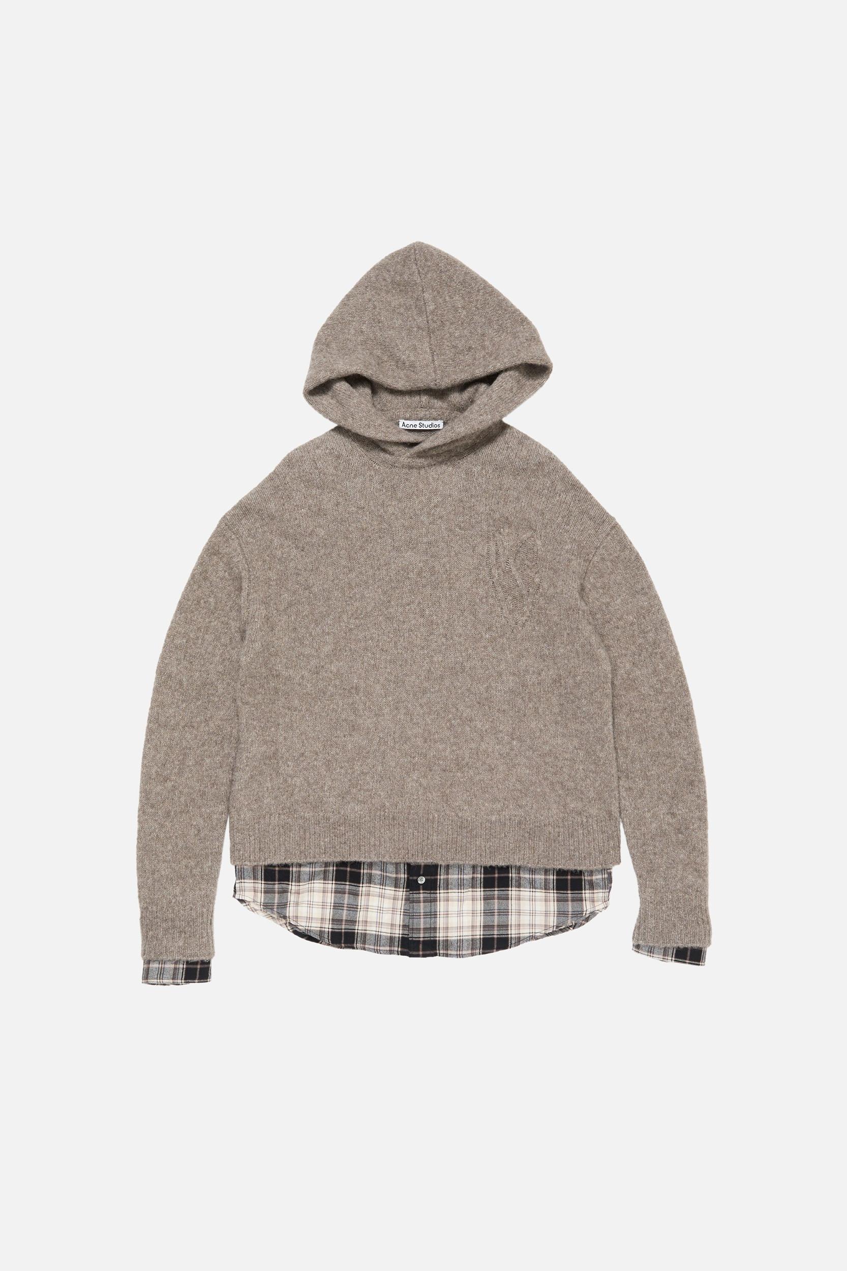 Layered wool hoodie Product Image