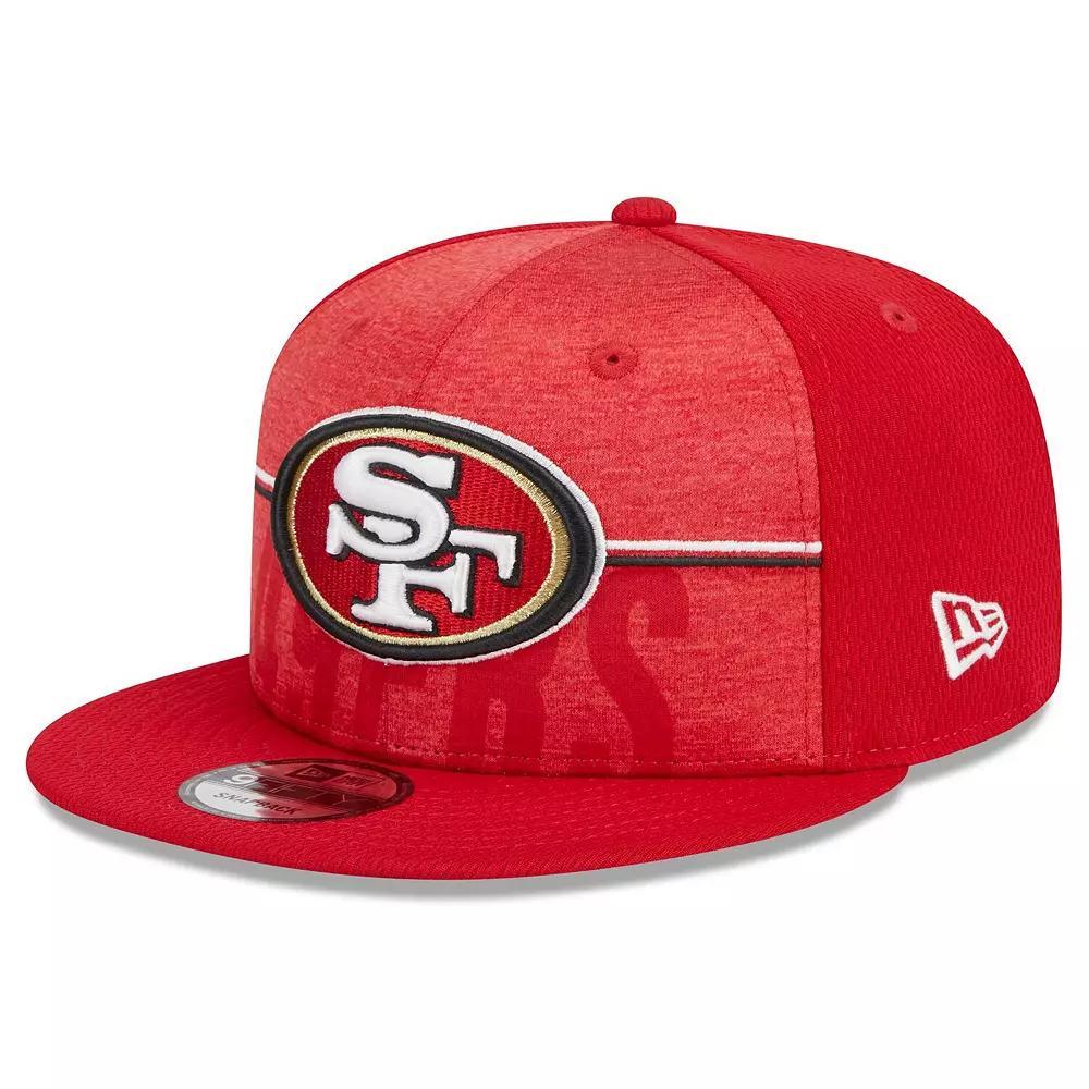 Men's New Era Scarlet San Francisco 49ers 2023 NFL Training Camp 9FIFTY Snapback Hat, Red Product Image