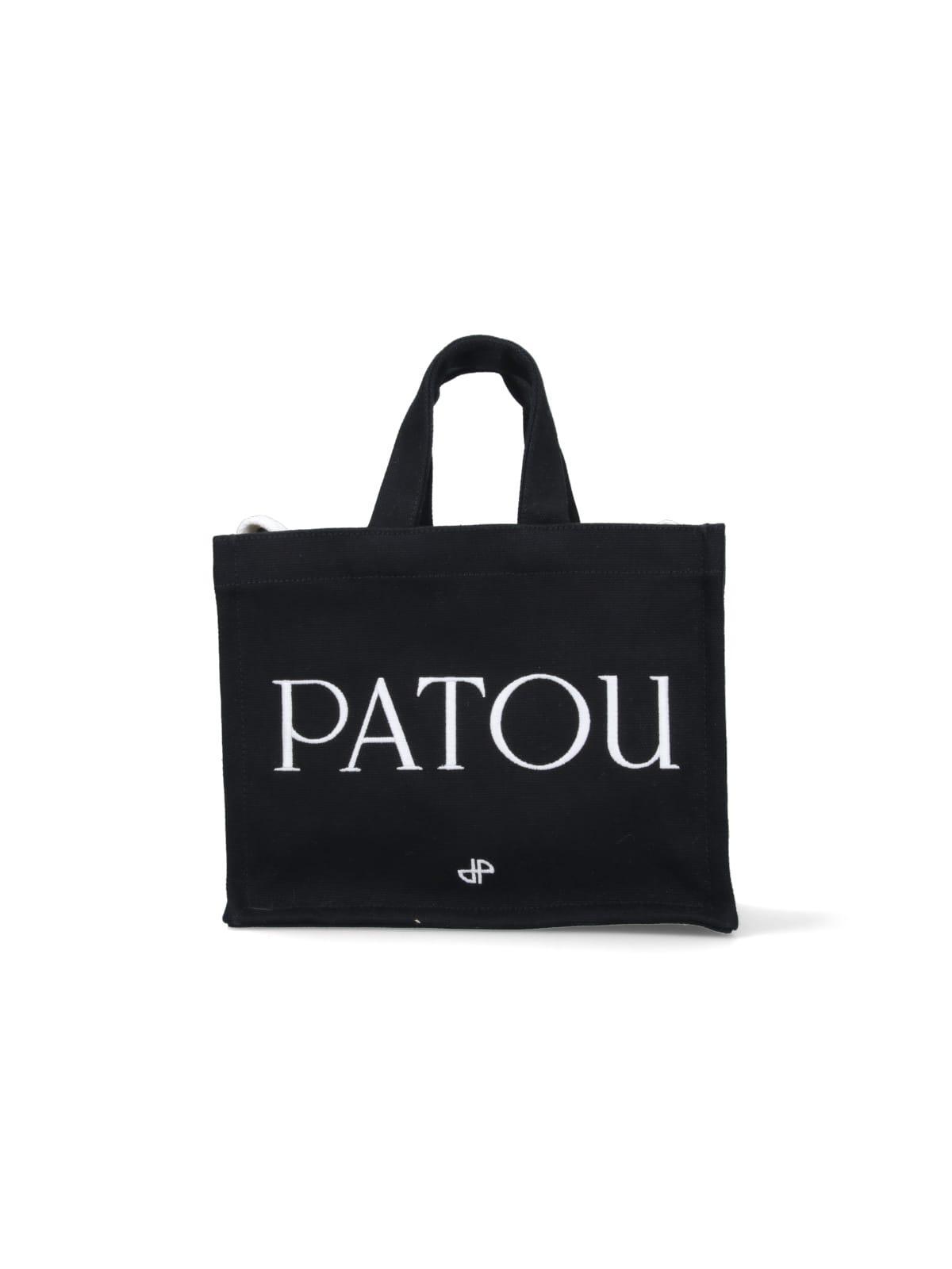 PATOU Logo Tote Bag In Black Product Image