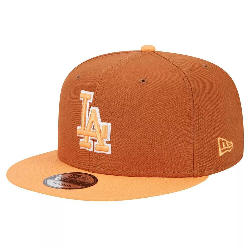 Men's New Era Brown Los Angeles Dodgers Spring Color Two-Tone 9FIFTY Snapback Hat Product Image