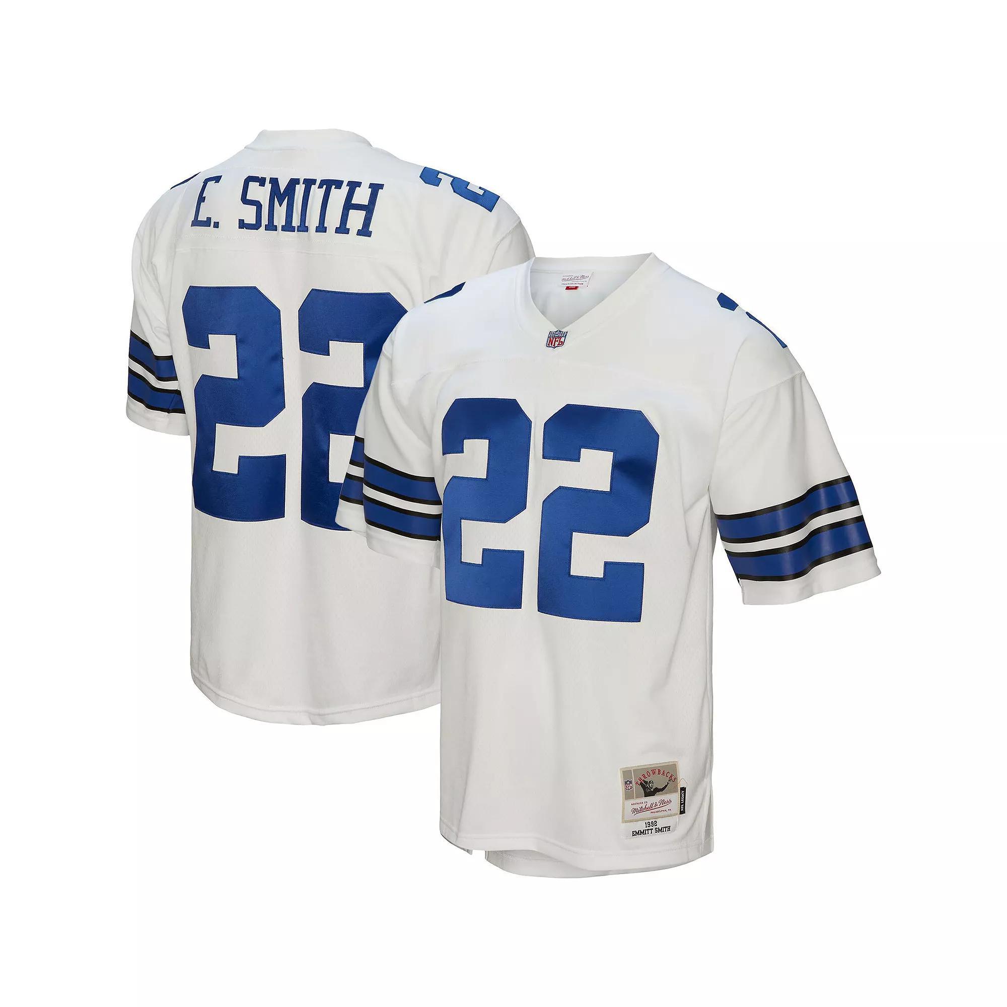 Men's Mitchell & Ness Emmitt Smith White Dallas Cowboys 1992 Legacy Replica Jersey, Size: XL Product Image