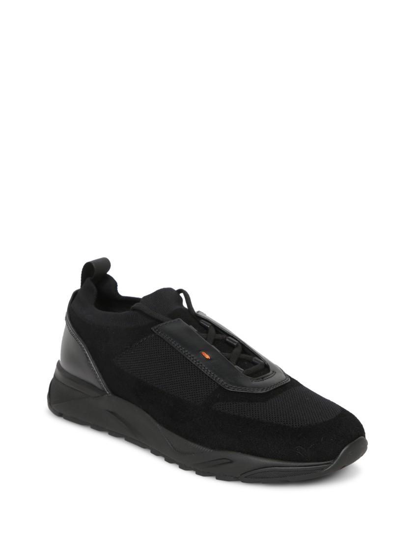 SANTONI Sneakers In Black Product Image