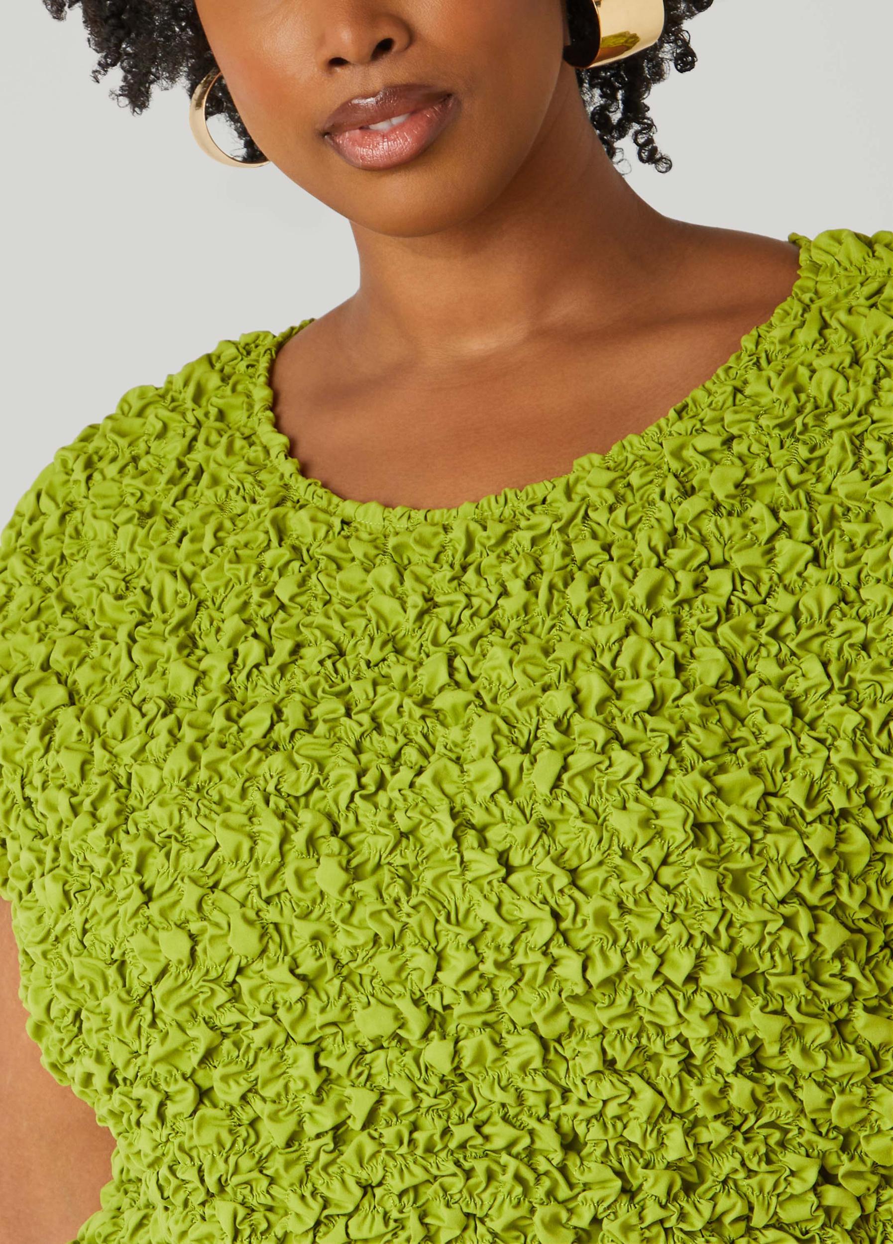 Puckered Poplin Top Product Image