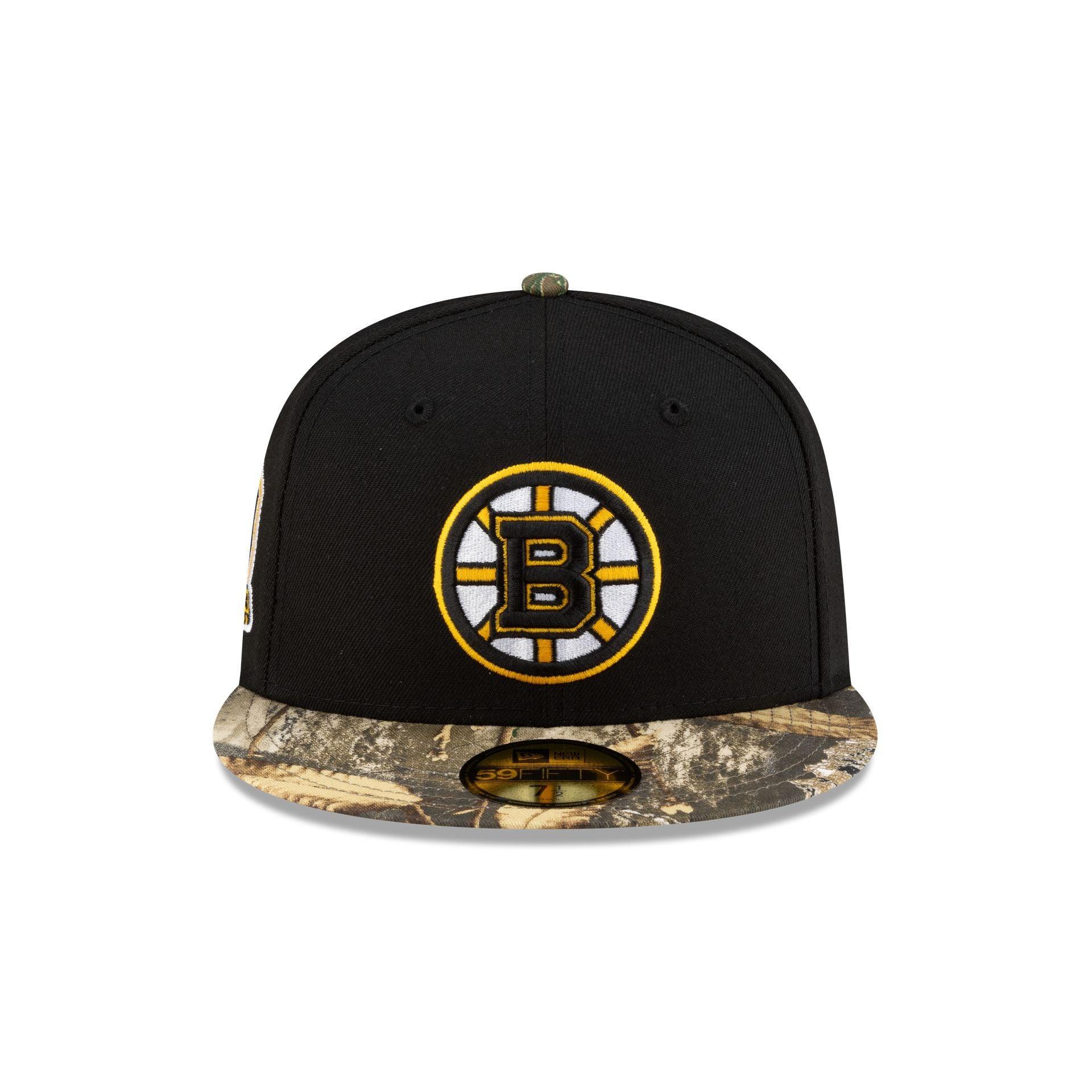 Boston Bruins Realtree Visor 59FIFTY Fitted Hat Male Product Image