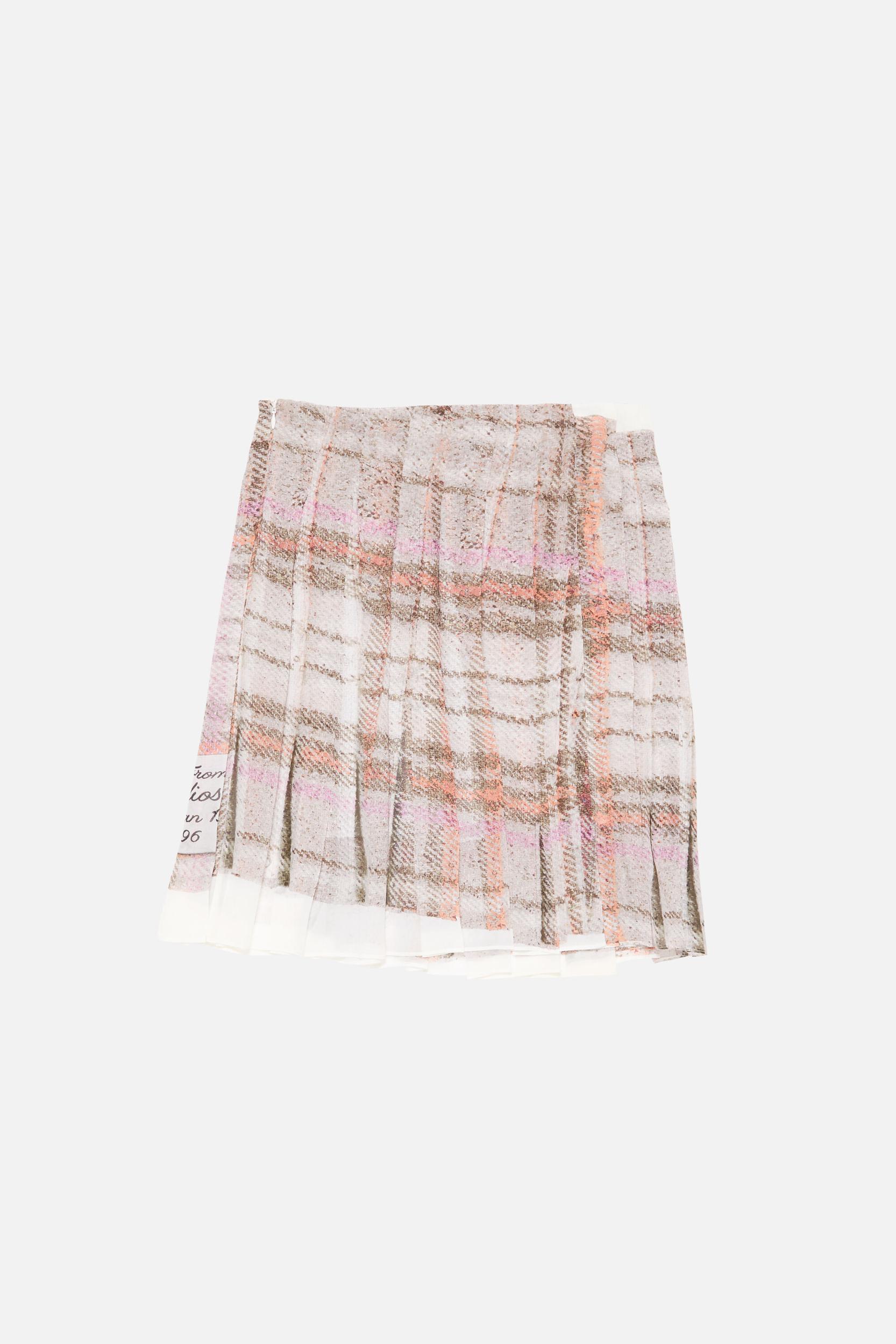Pleated print skirt Product Image