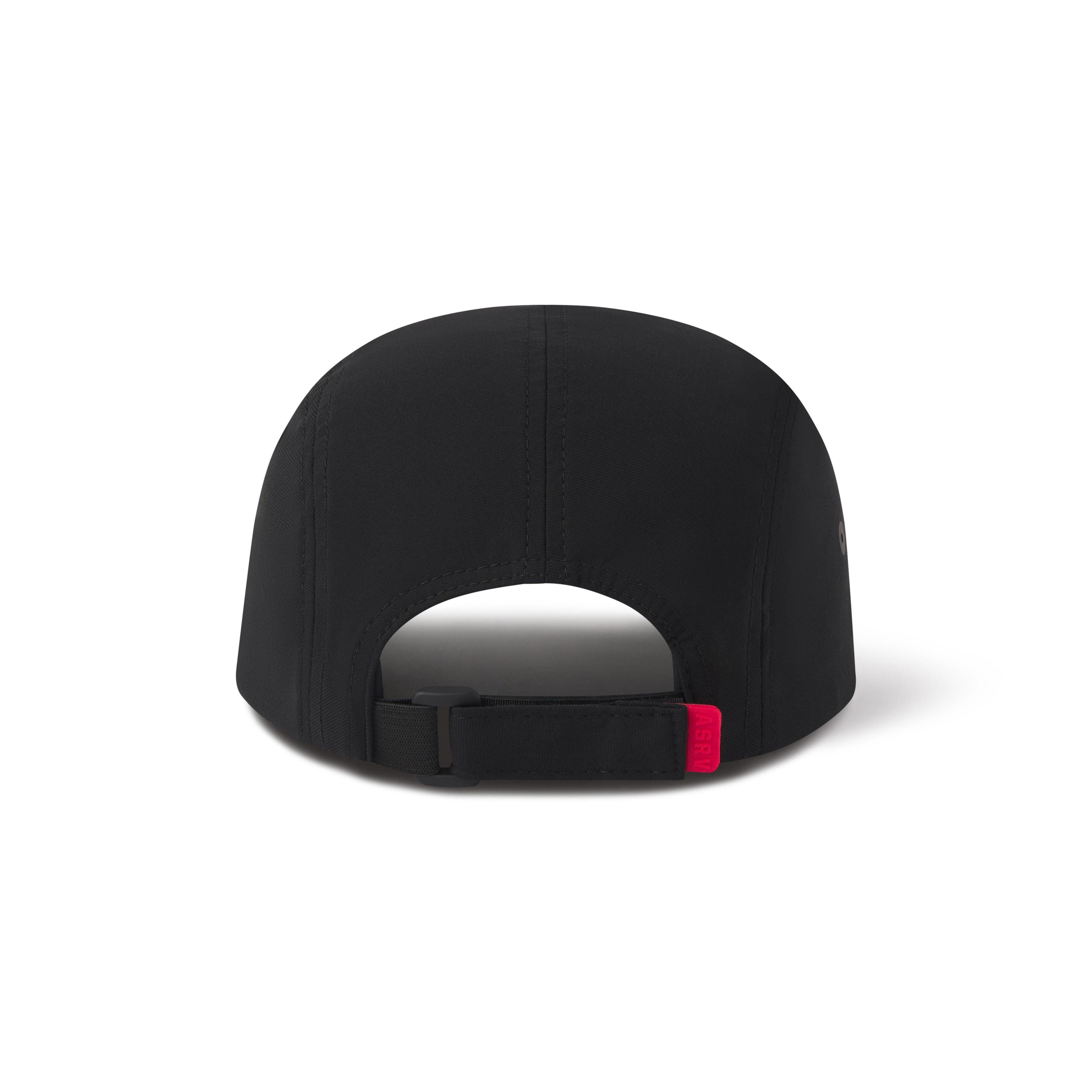 0814. Tetra-Lite® 5-Panel Run Cap - Black/White "Wings" Product Image