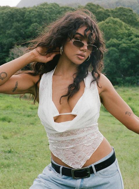 Maryam Lace Top White Product Image