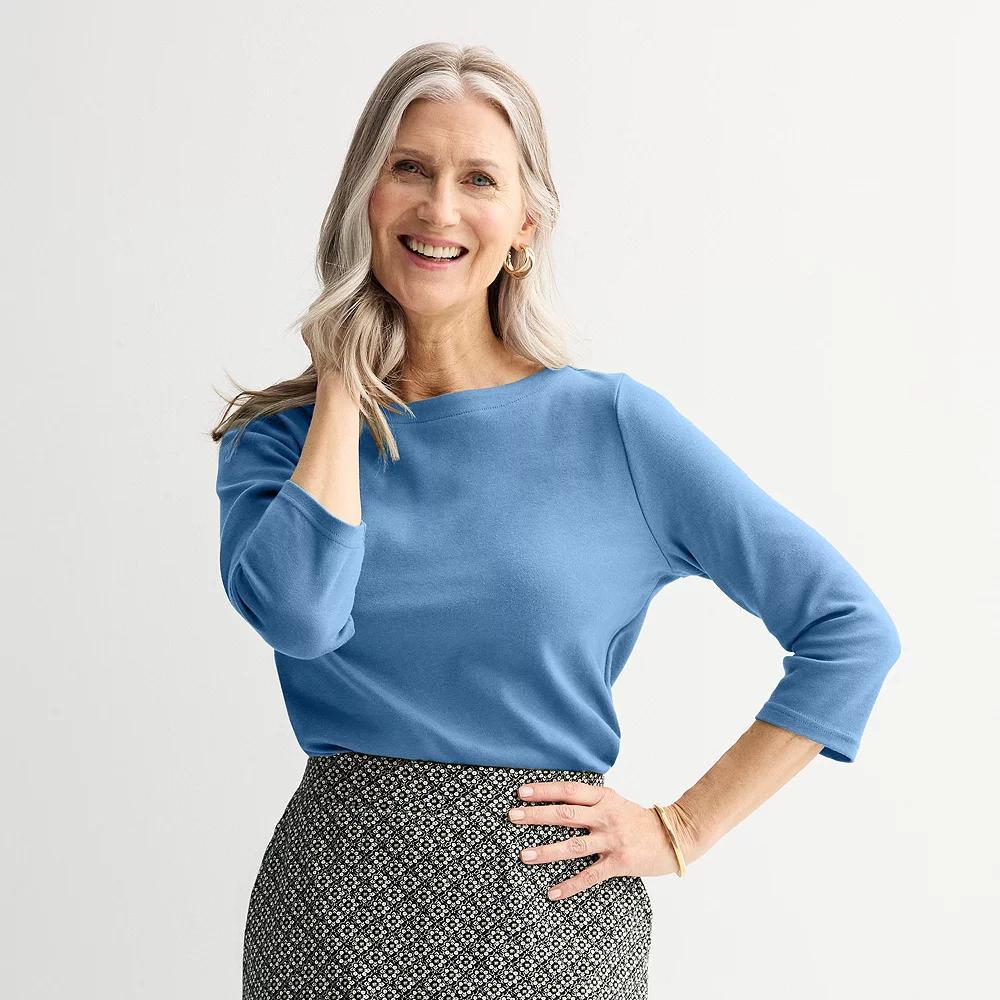 Women's Croft & Barrow® Boatneck Top,  Product Image