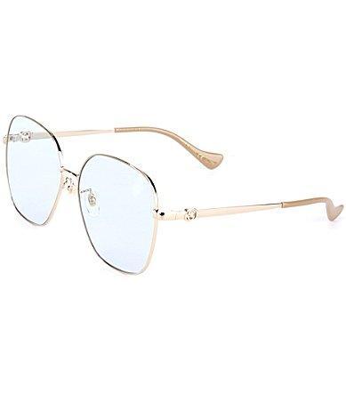 Womens Cut Out 61MM Square Sunglasses Product Image