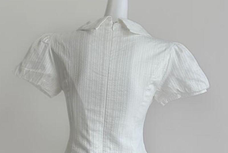 Short-Sleeve Collared Mini A-Line Shirt Dress Product Image