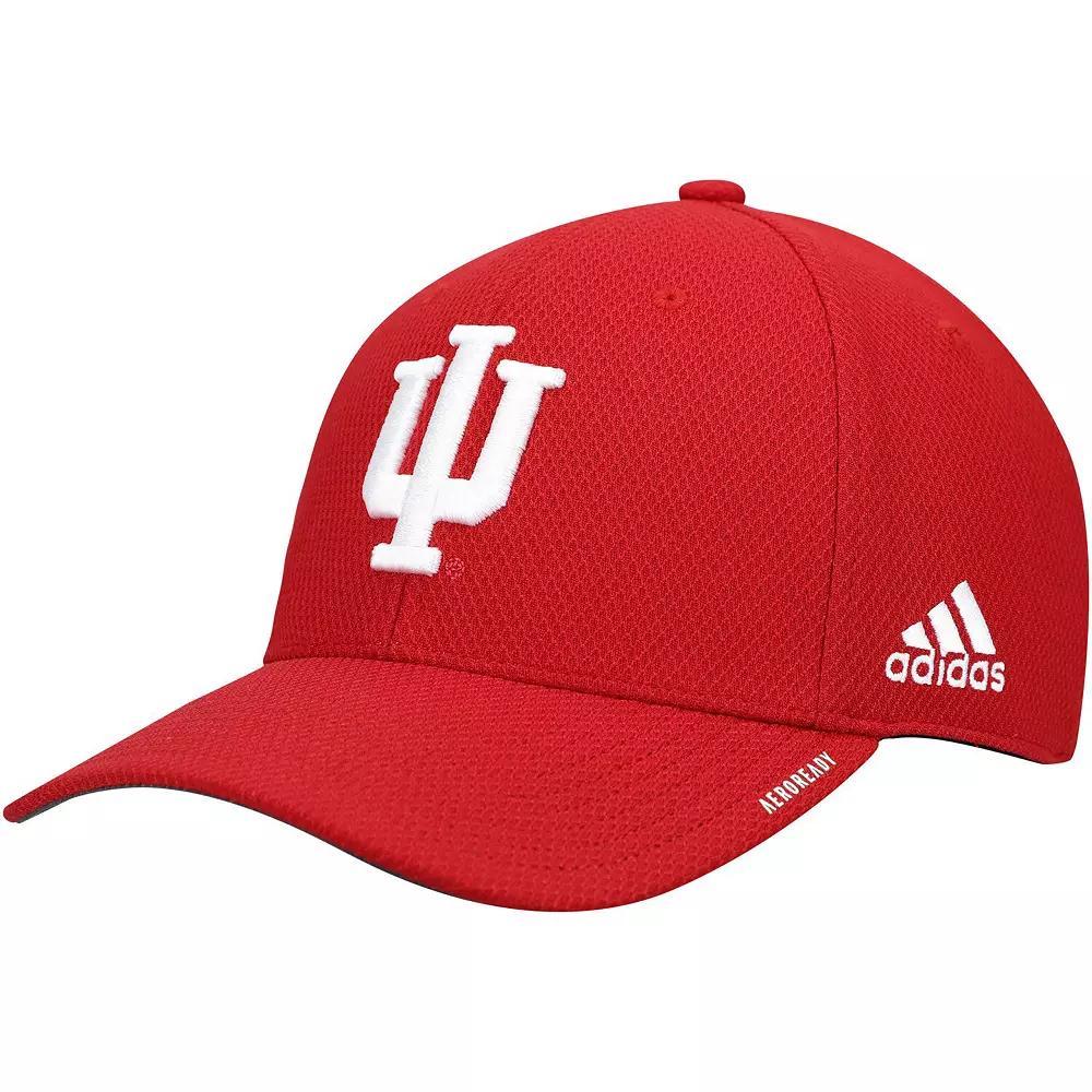 Men's adidas Crimson Indiana Hoosiers 2021 Sideline Coaches AEROREADY Flex Hat, Size: Small/Medium, Red Product Image