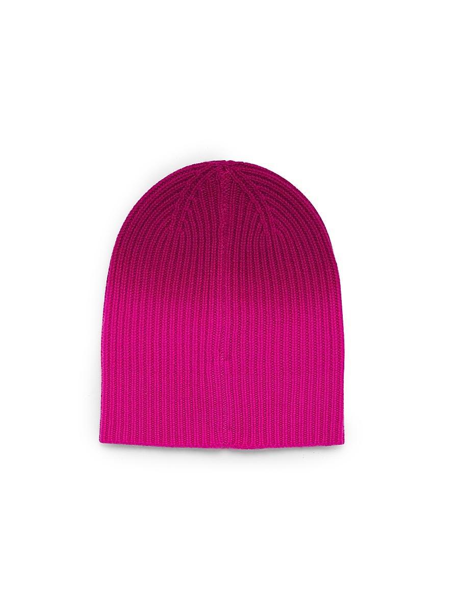 Womens Sequined Stripe Cashmere-Wool Beanie Product Image