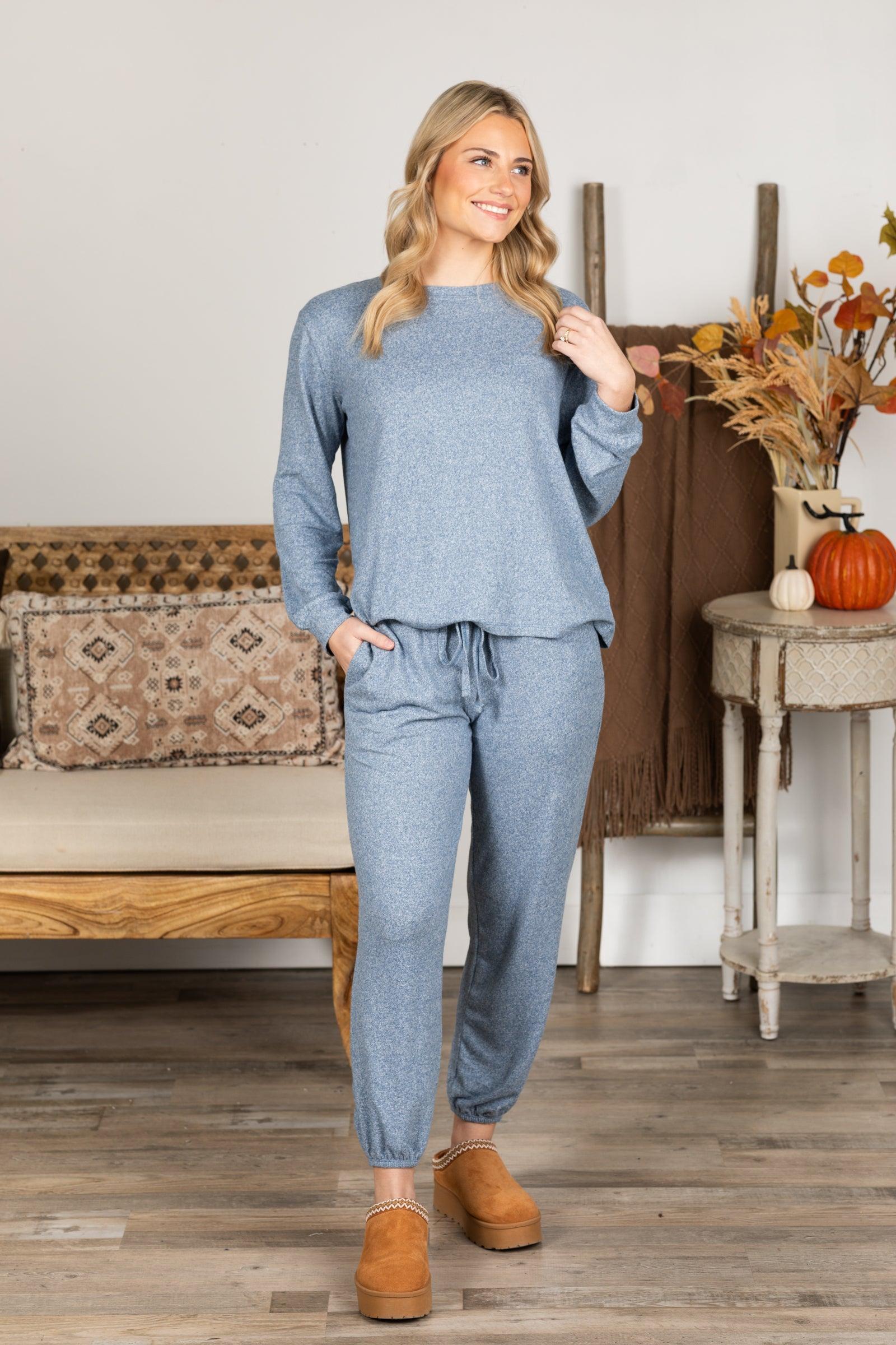 Hacci Long Sleeve And Joggers Set Product Image