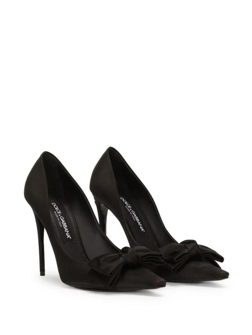 DOLCE & GABBANA Satin Pumps In Black Product Image