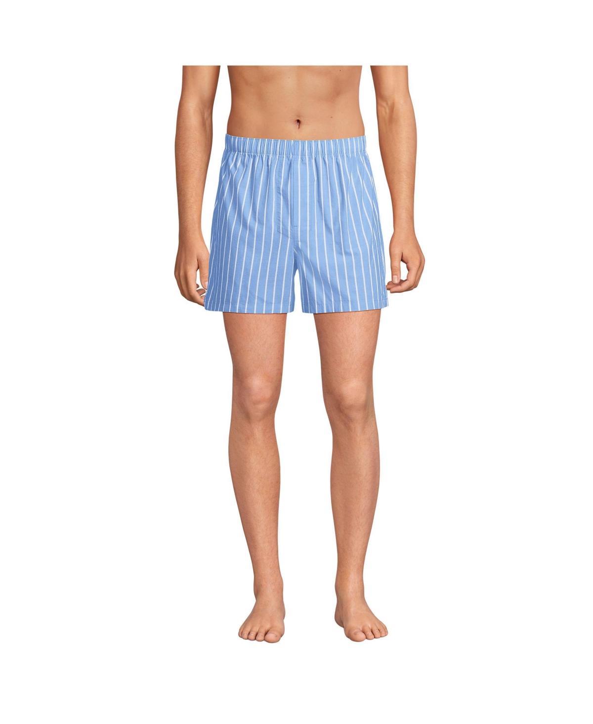 Men's Lands' End 3-Pack Essential Boxers, Size: XL, Blue Jay Product Image