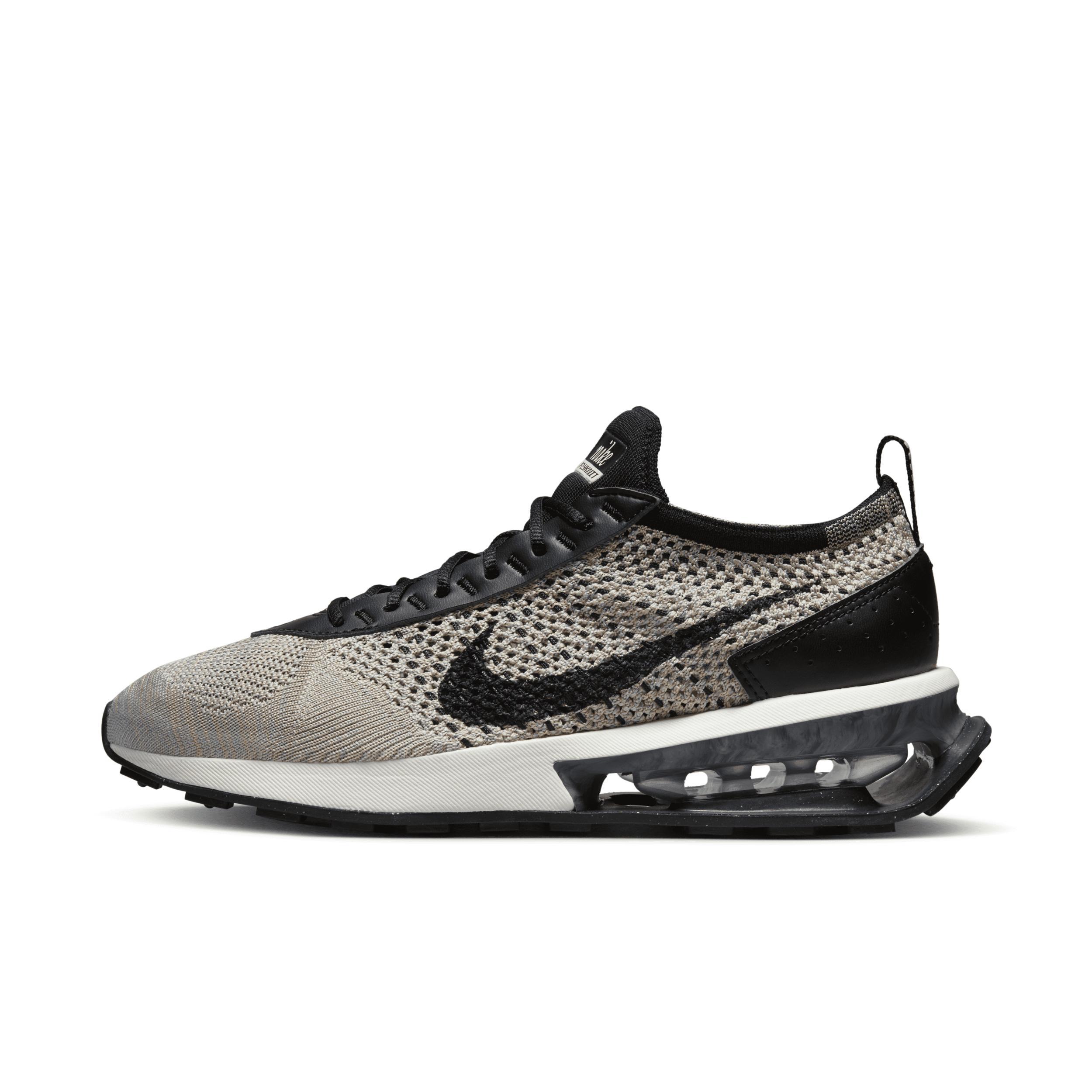 Nike Womens Air Max Flyknit Racer - Shoes Black/White Product Image