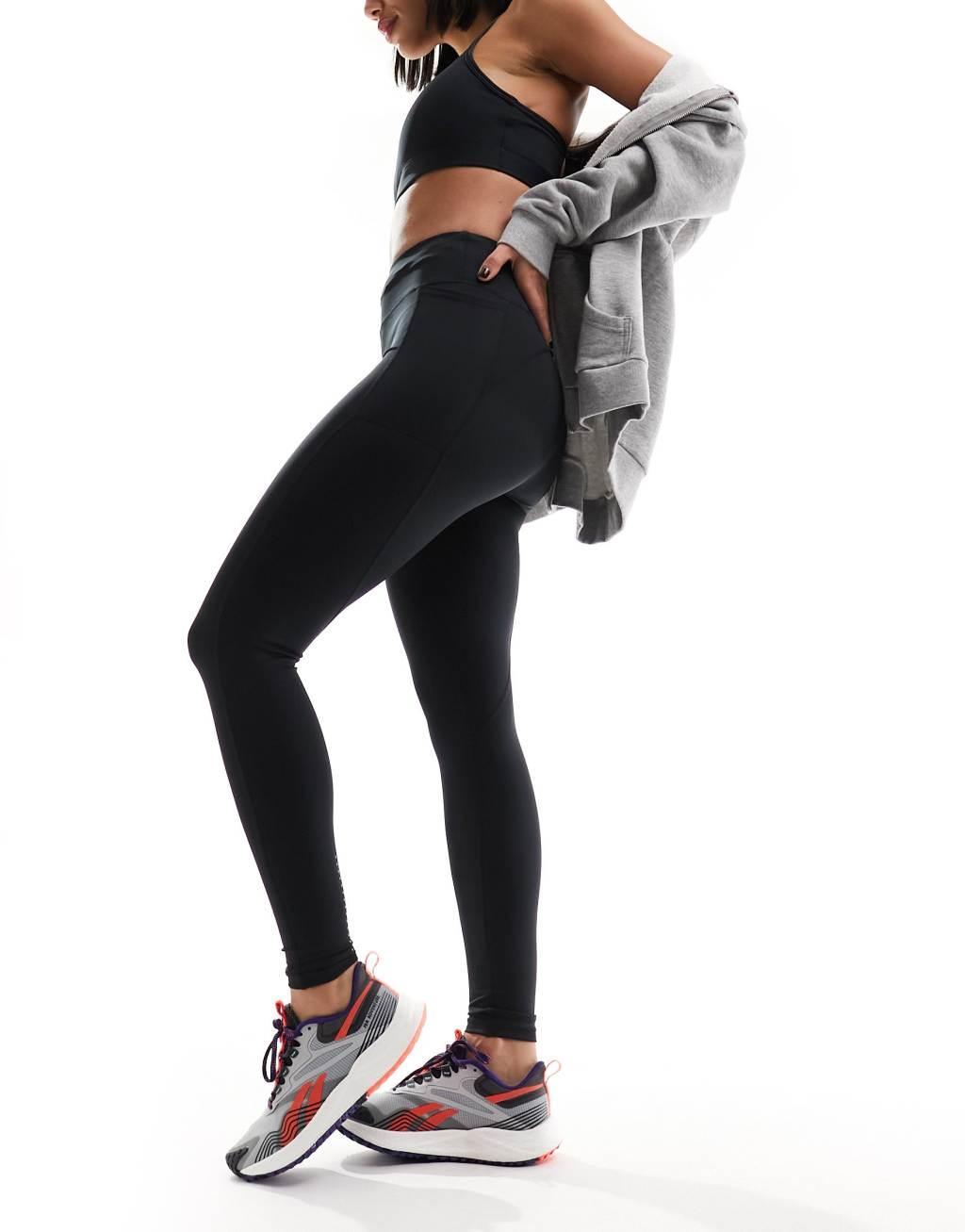 ASOS 4505 Hourglass Icon running tie waist gym legging with phone pocket Product Image