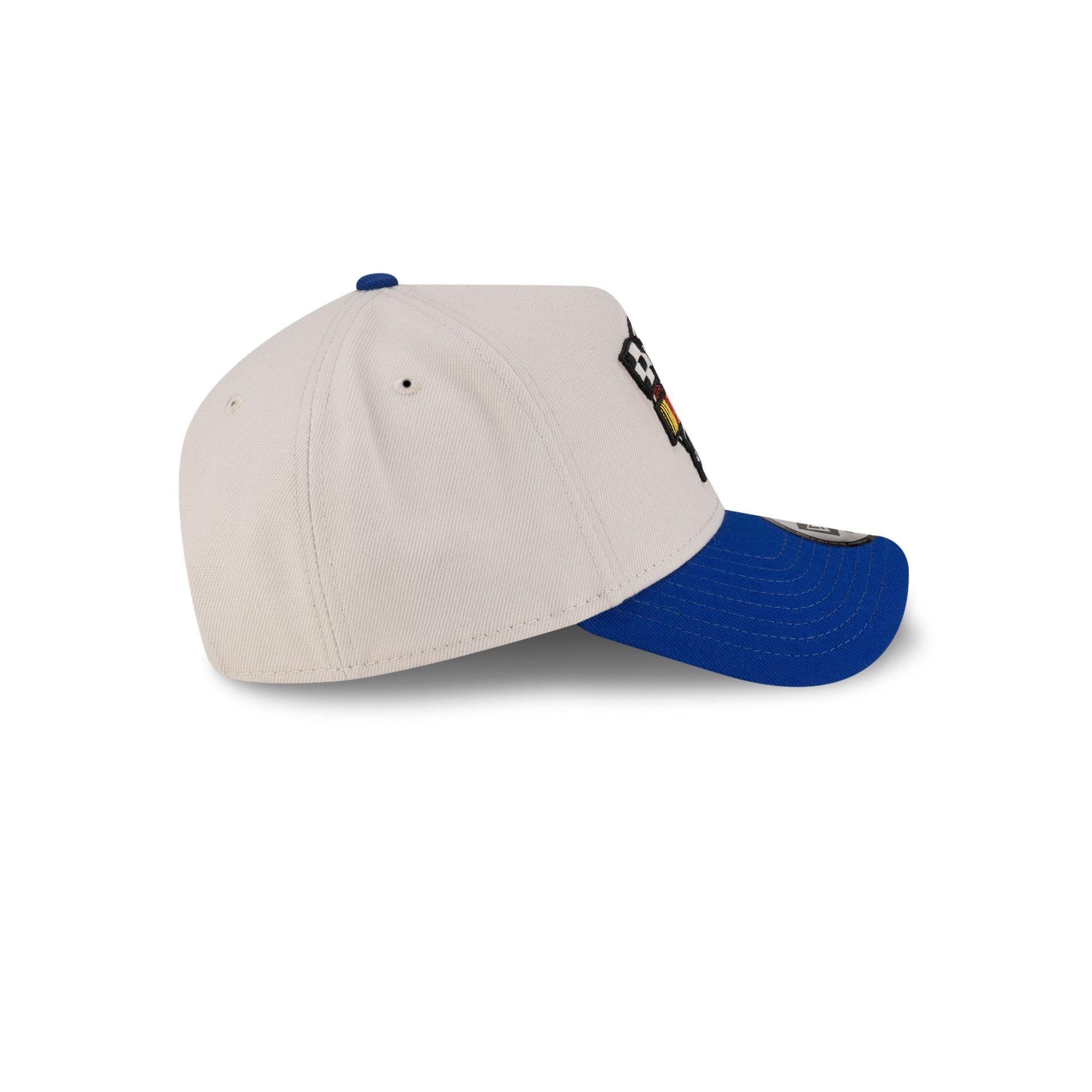 NASCAR Classics Flags White 9FORTY A-Frame Snapback Hat Male Product Image