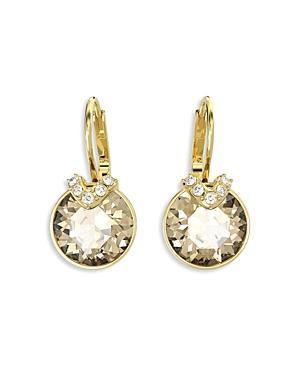 Swarovski Bella Gold Tone V Crystal Drop Earrings Product Image