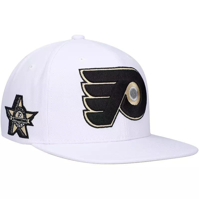 Mens Mitchell & Ness White Philadelphia Flyers SOUL Snapback Hat Product Image