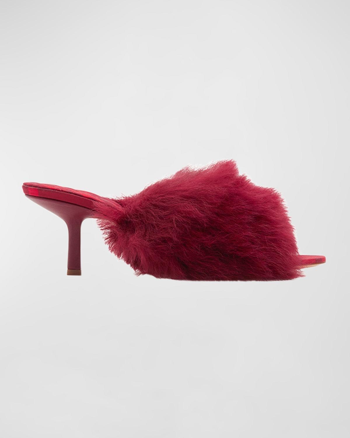 Burberry Jackie Mule in Red Product Image