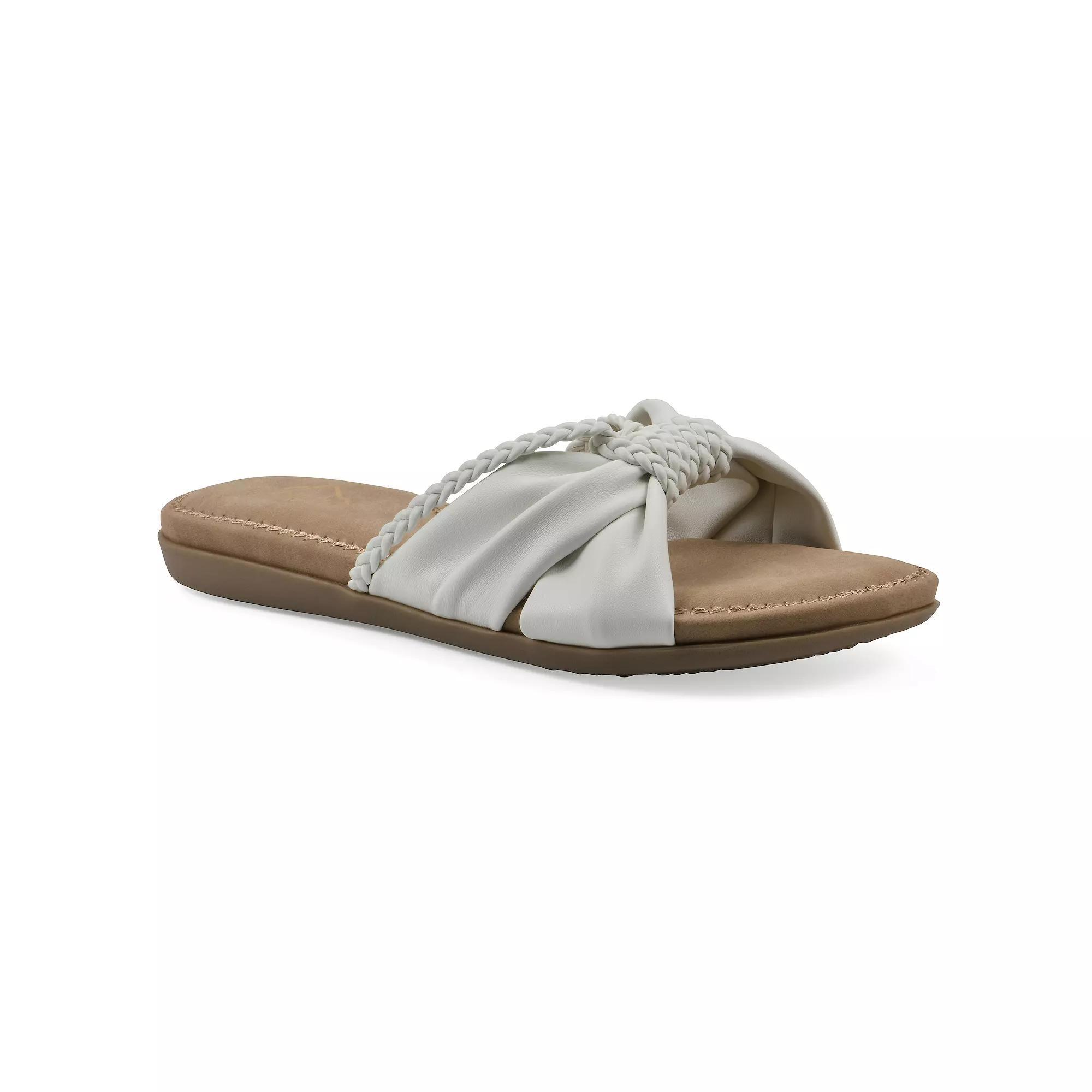 Cliffs by White Mountain Fasha Women's Slide Sandals, Size: 9.5, White Smo Product Image